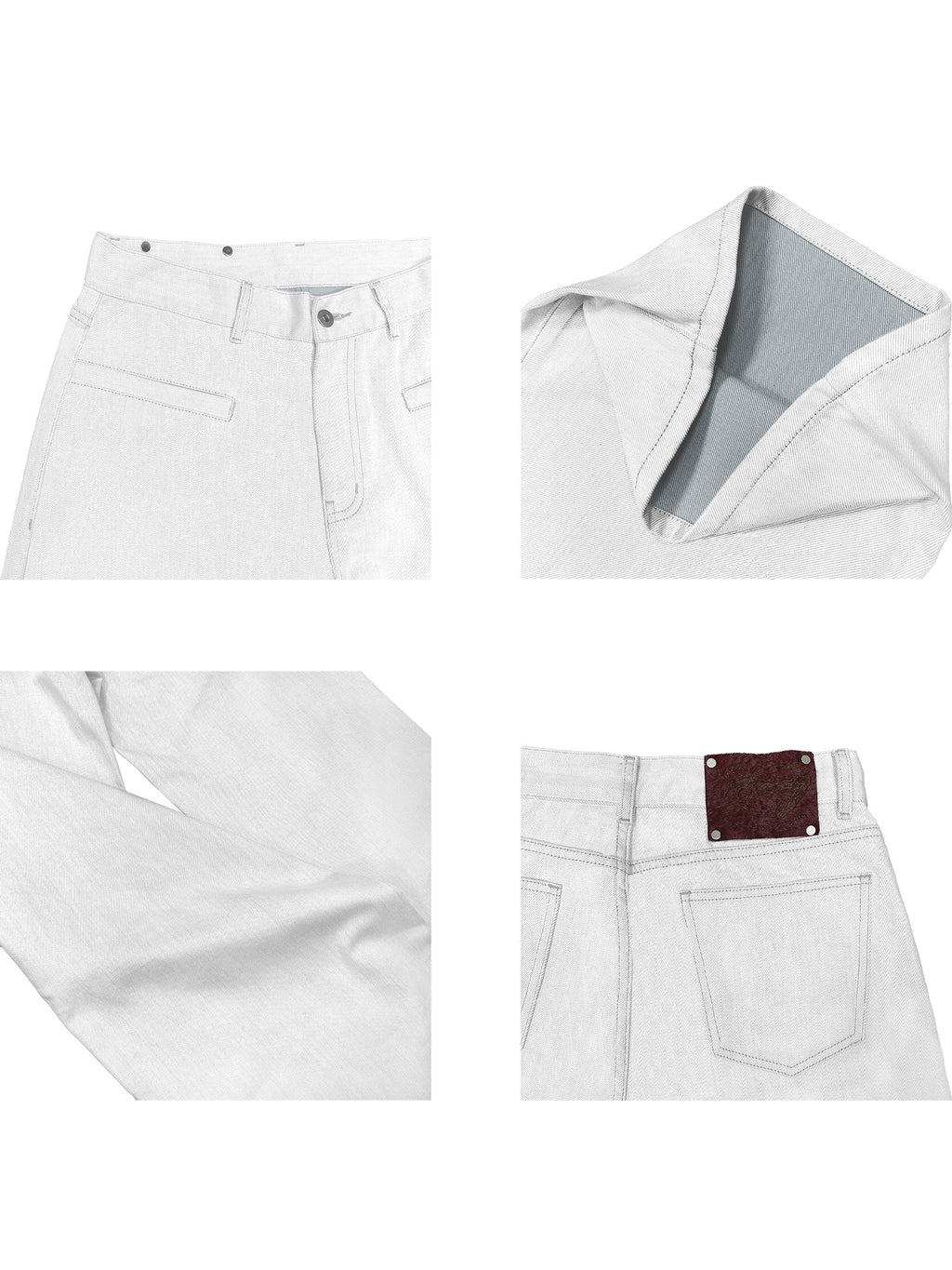 WANNA LAB Suit Fabric Scimitar Jeans