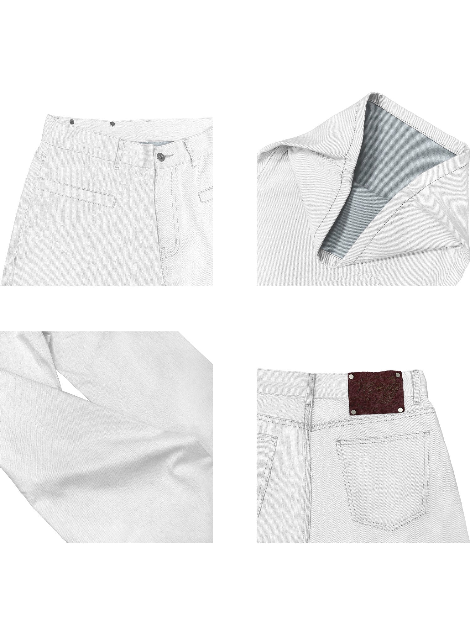 WANNA LAB Suit Fabric Scimitar Jeans