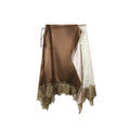 TGNS Stitched Lace Irregular Skirt