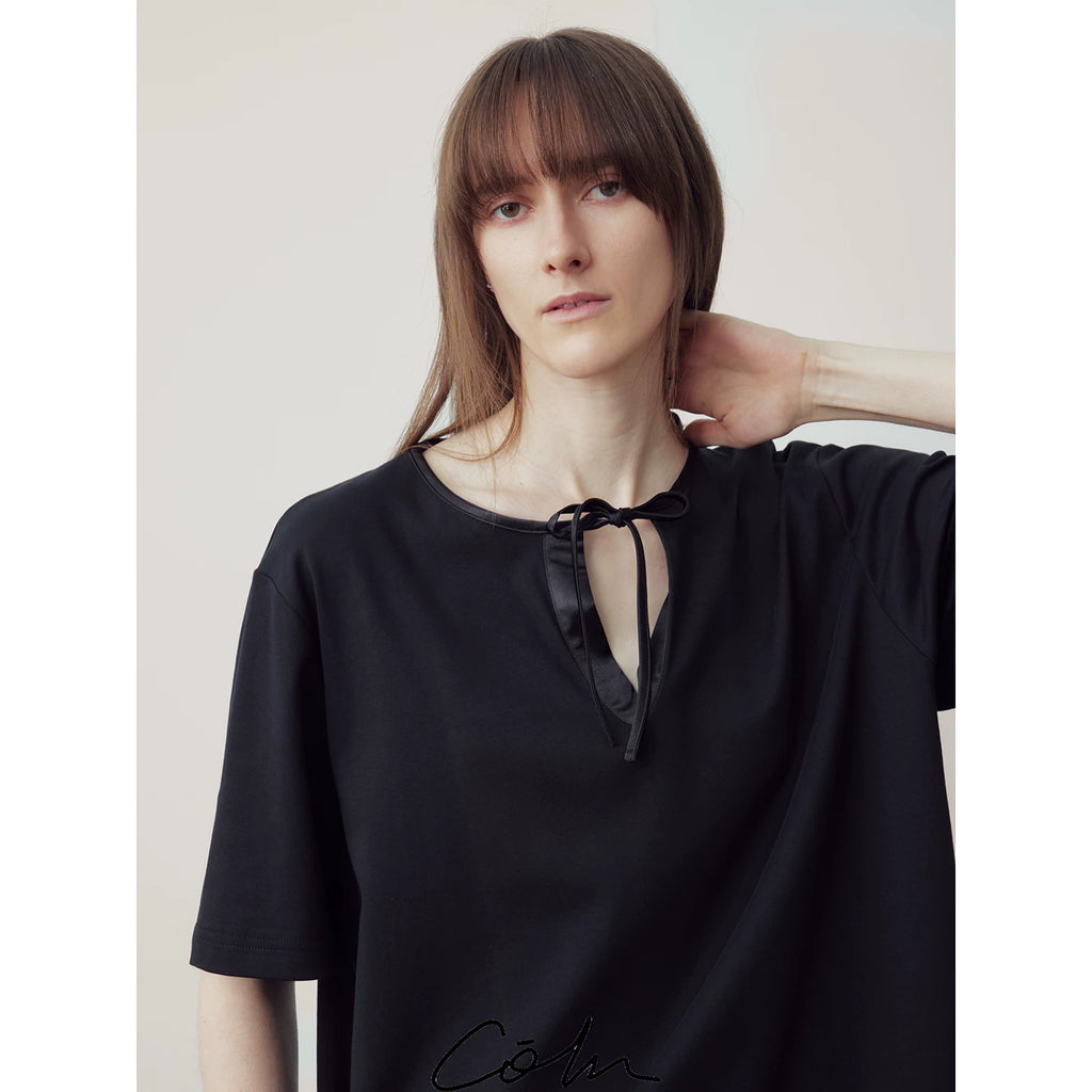 COLN Strap Casual Loose Tee