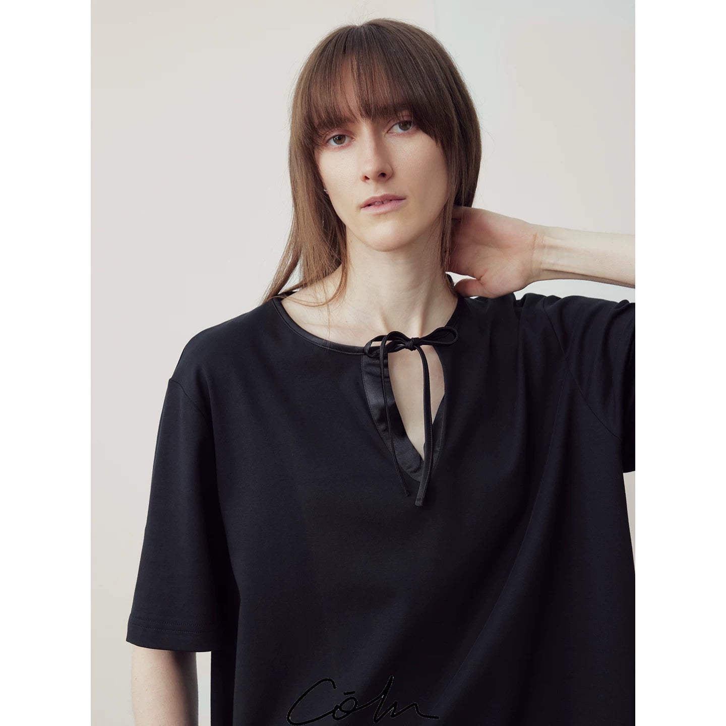 COLN Strap Casual Loose Tee