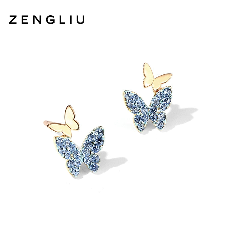 ZEGL Butterfly Small and Delicate Earrings