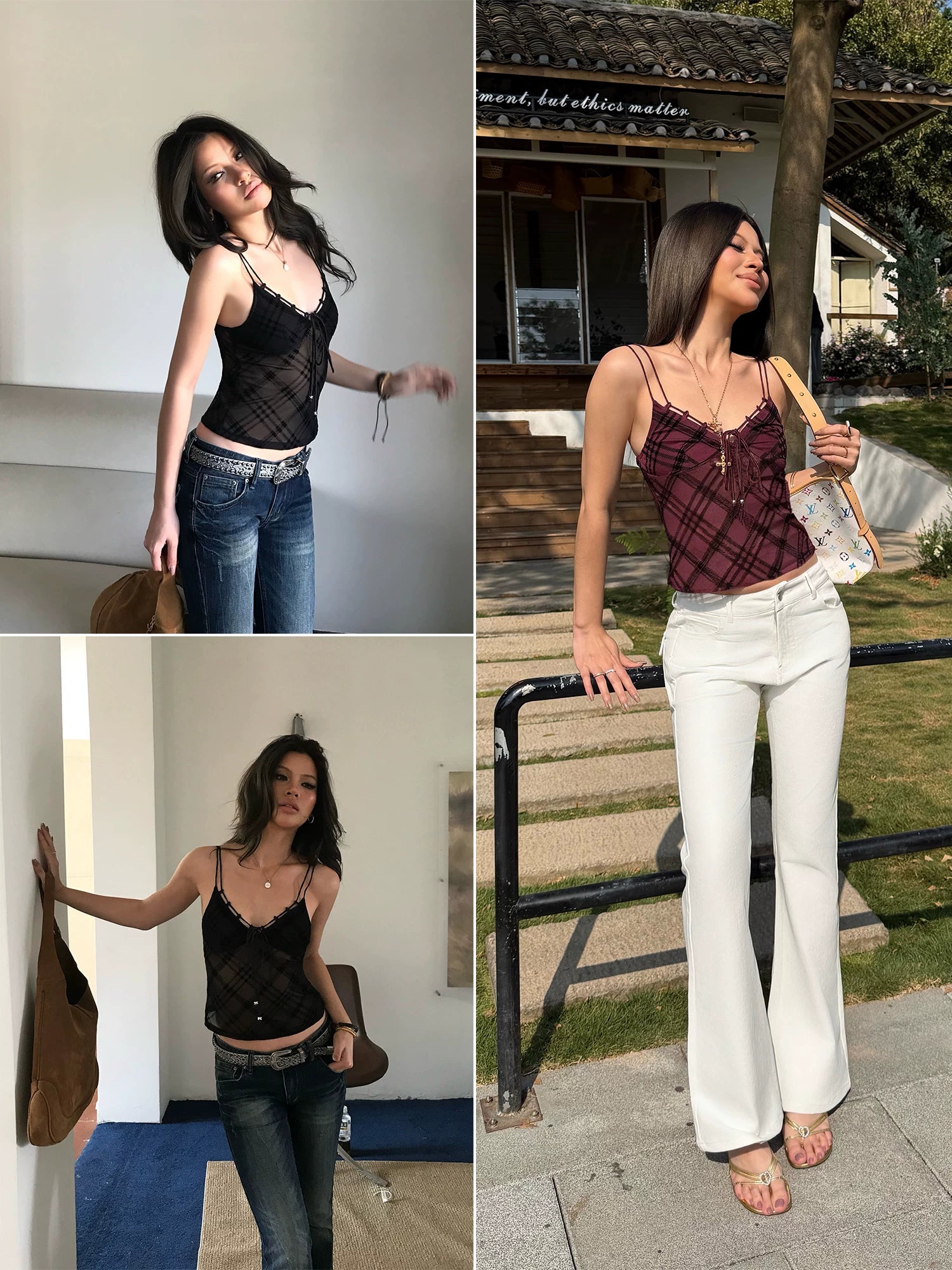 Audwyn Checked Sling Vest