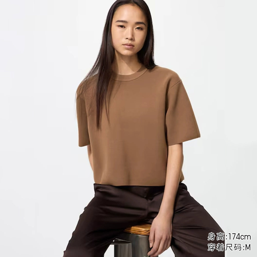 Uniqlo Ribbed Crew Neck Sweater
