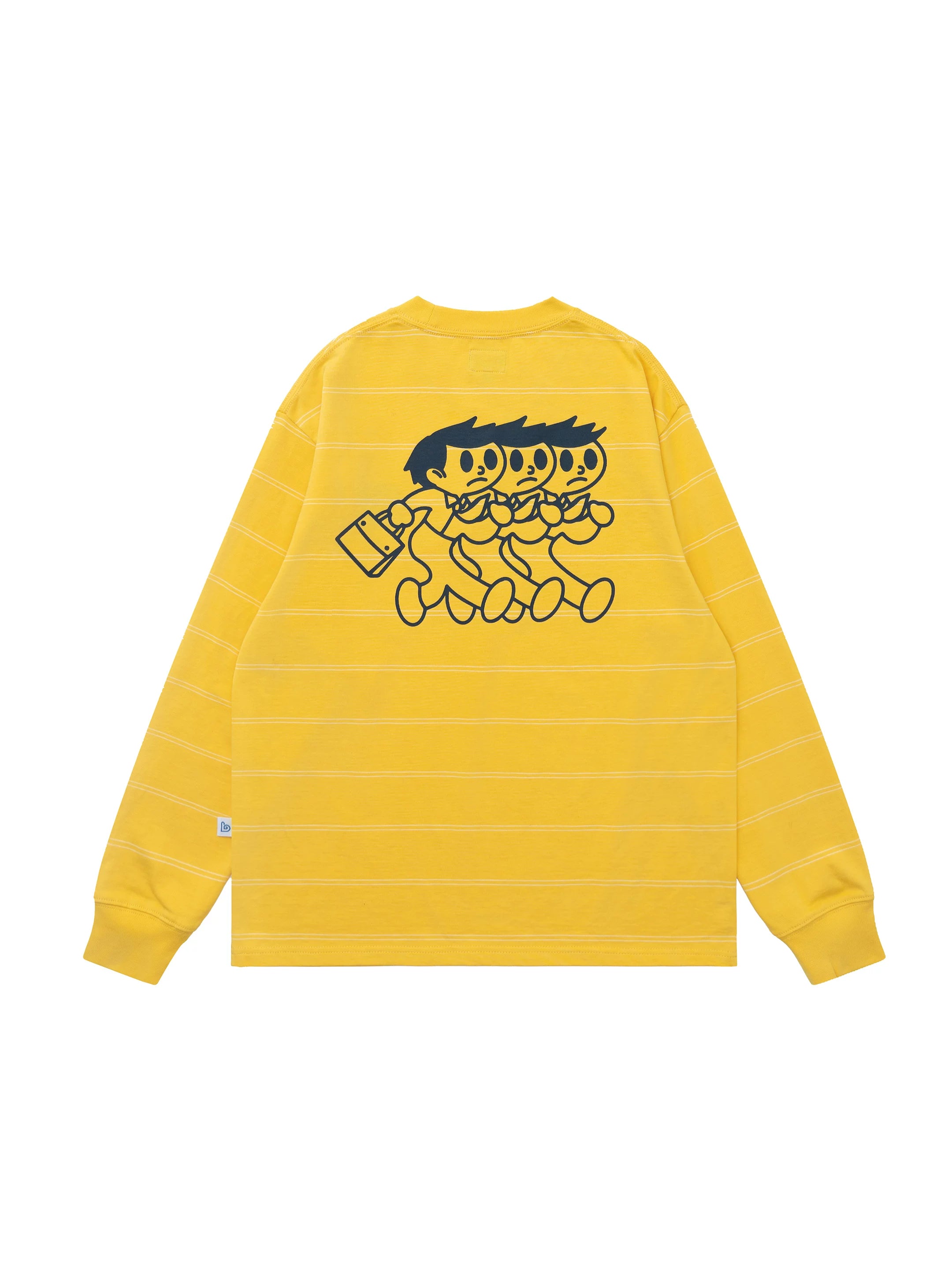 BENT IDEA Loose Versatile Striped Long Sleeves