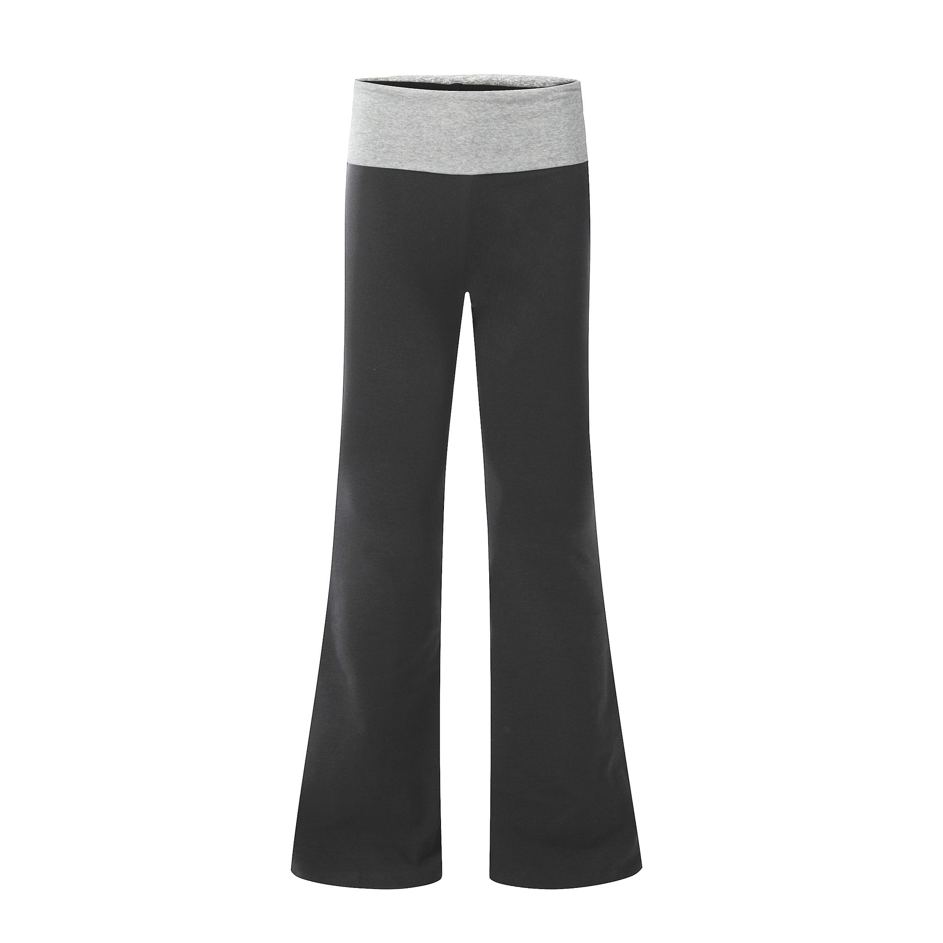 11KN women Low Waist Micro-pull Yoga Casual Pants 95% Cotton