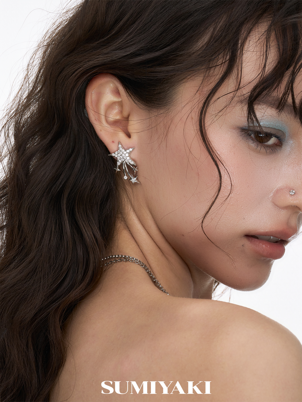 SUMIYAKI Premium Sense Flash Full Diamond Earrings