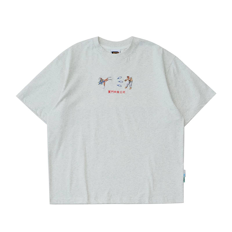 Battles Loose Casual Embroidery Cool Tee