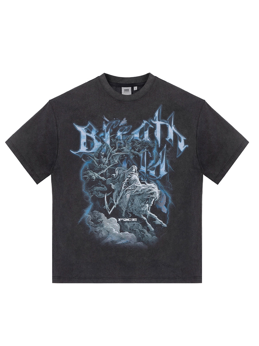 F2CE Old Retro Printing Casual Tee