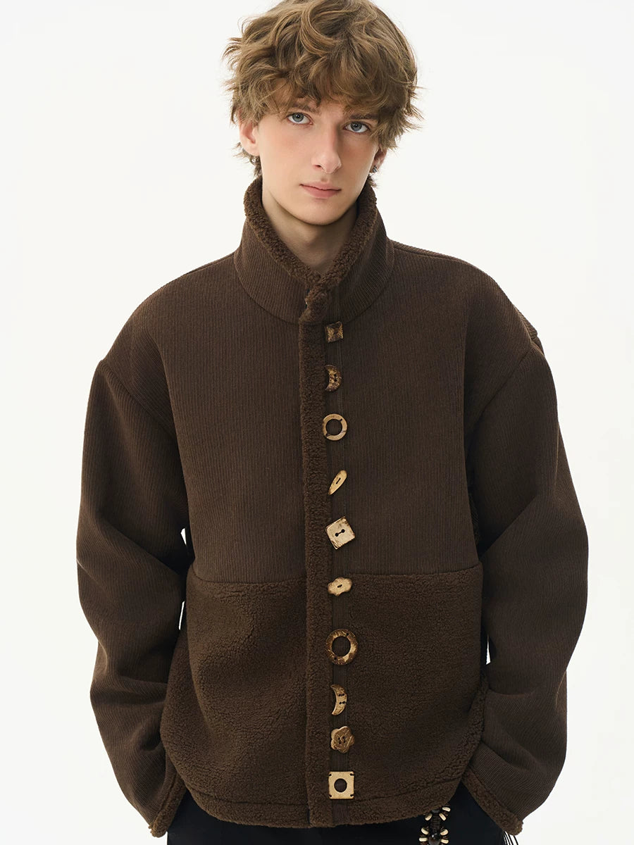 CNEW Vintage Corduroy Splicing Jacket