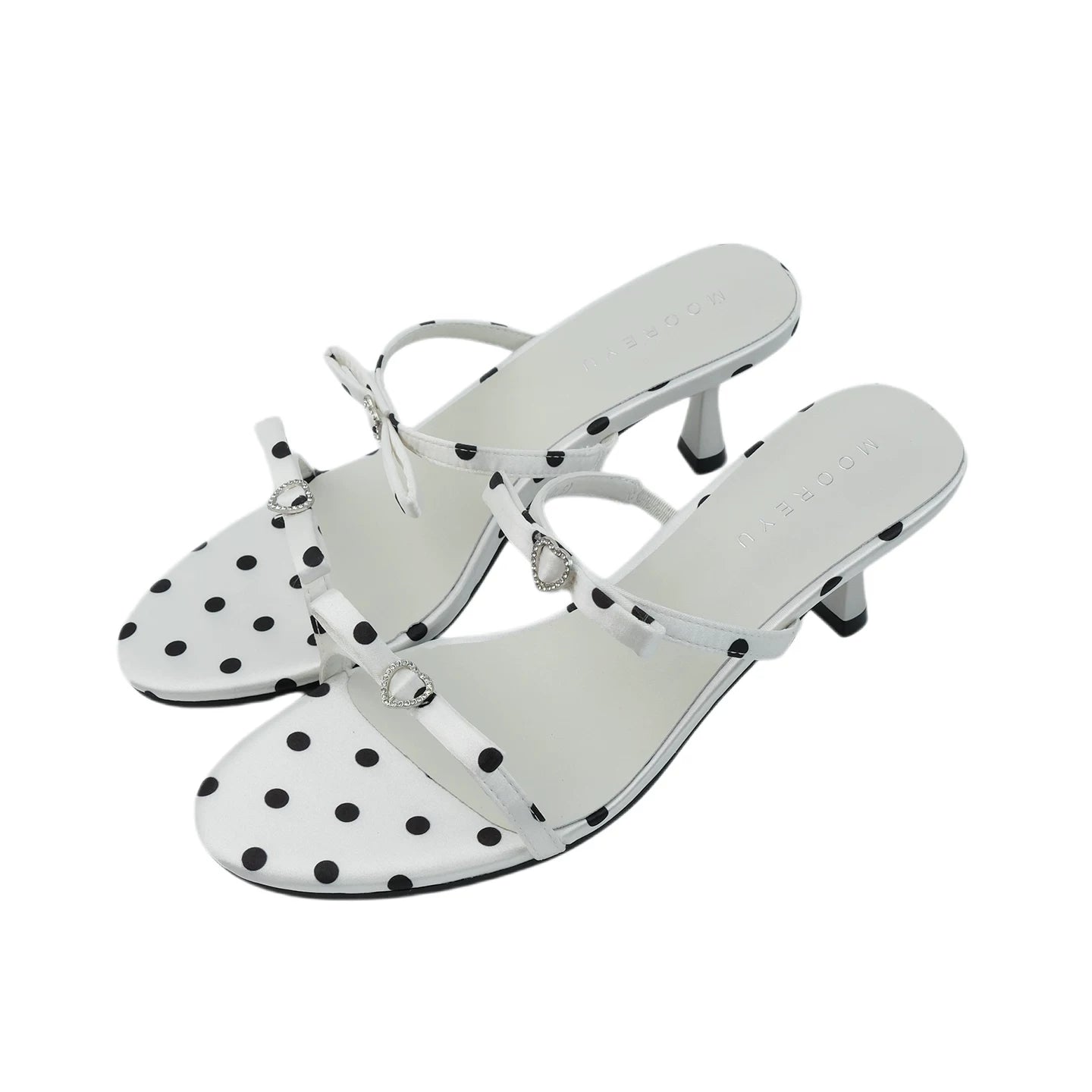 Mooreyu Polka Dot Bow Stilettos