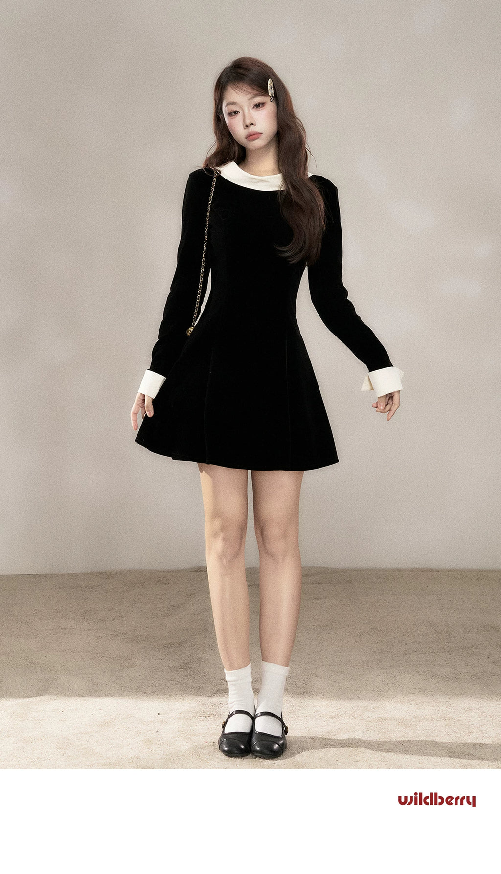 Wildberry Skinny Long Sleeve Dress