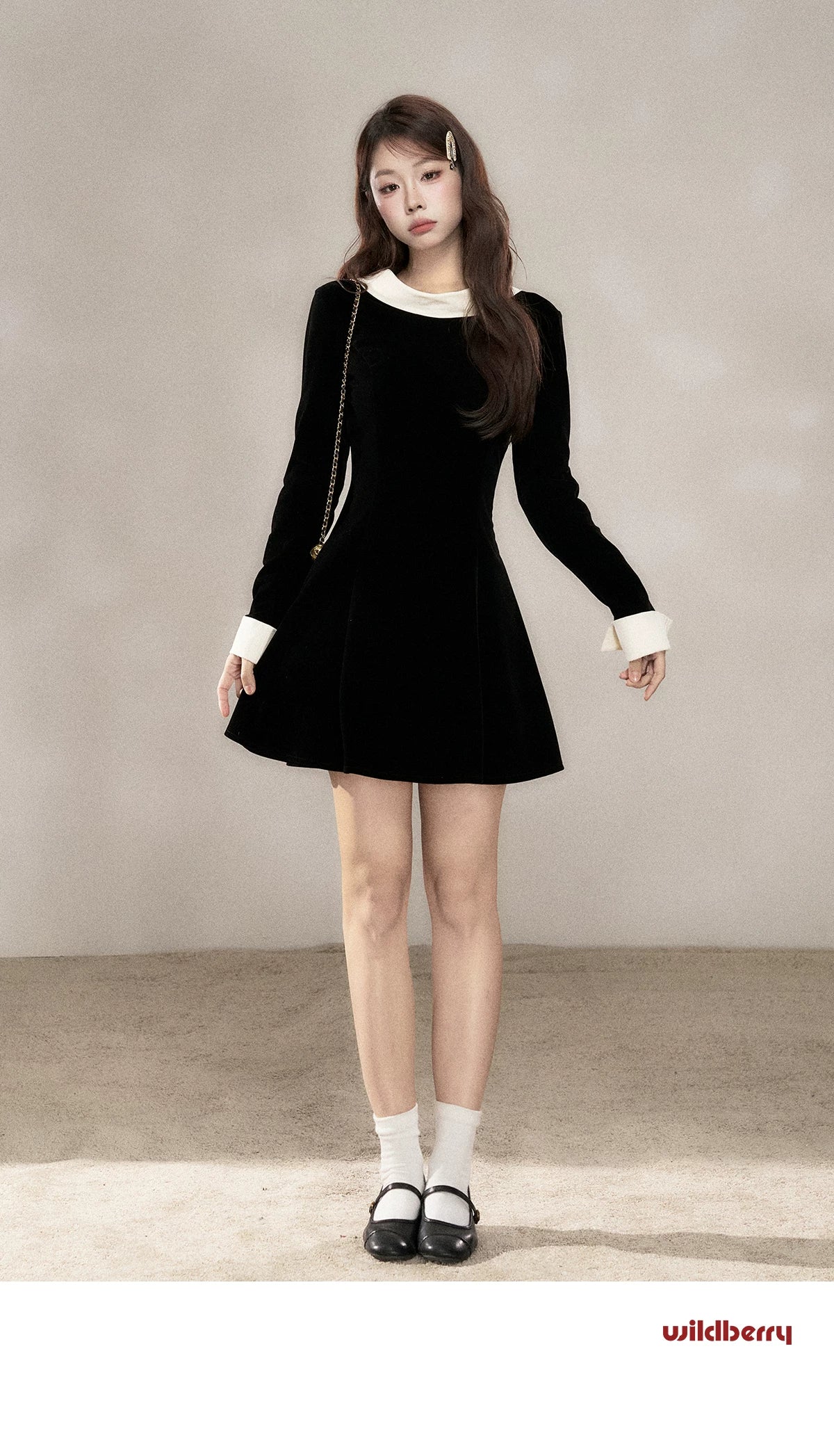 Wildberry Skinny Long Sleeve Dress
