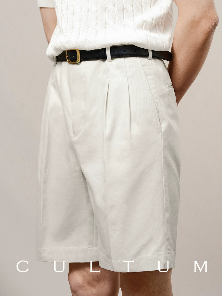 CULTUM Academy Hollywood Waist Pleated Shorts