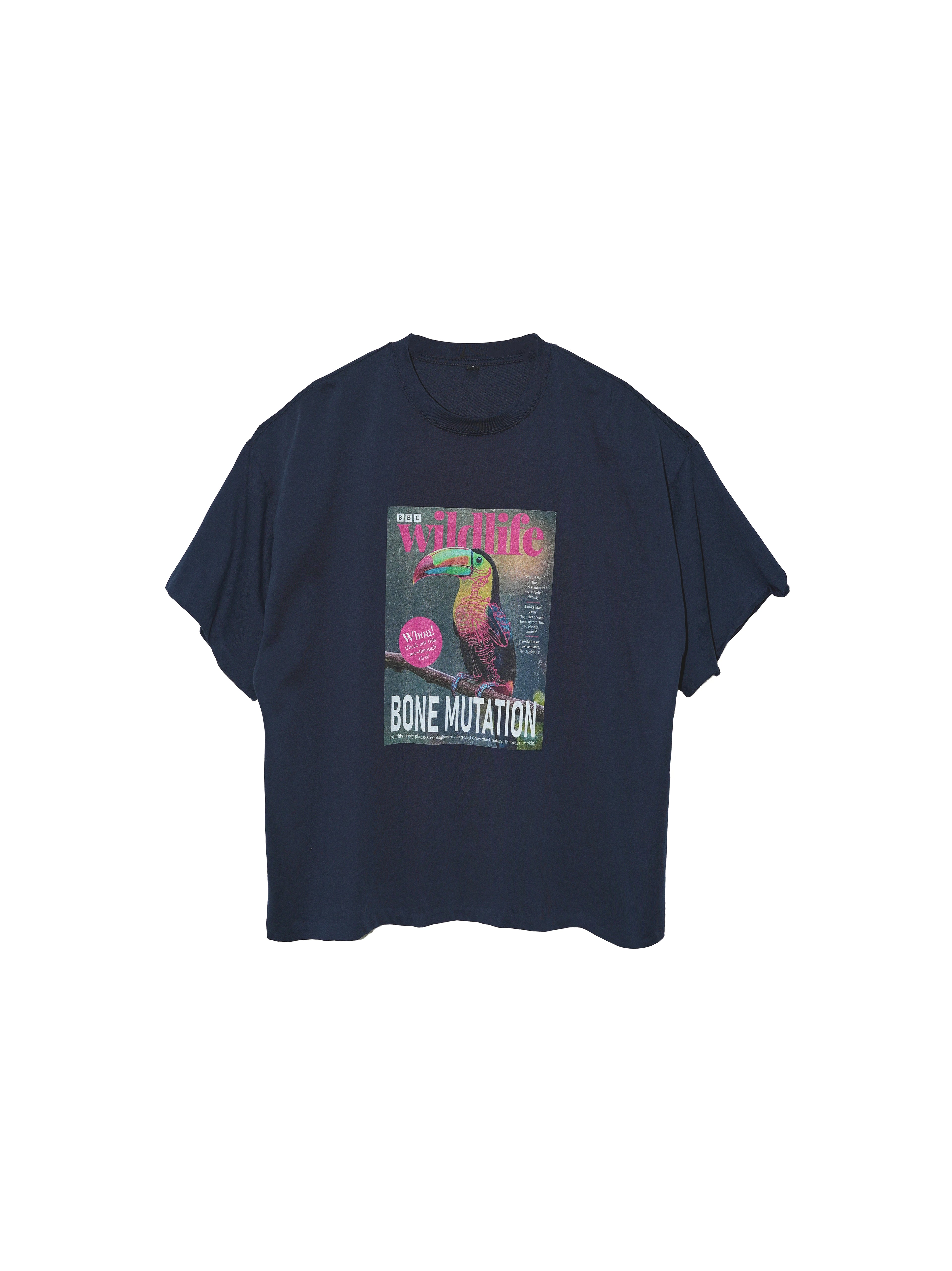 LIBERAFIT Poster Skeleton Print Loose Tee
