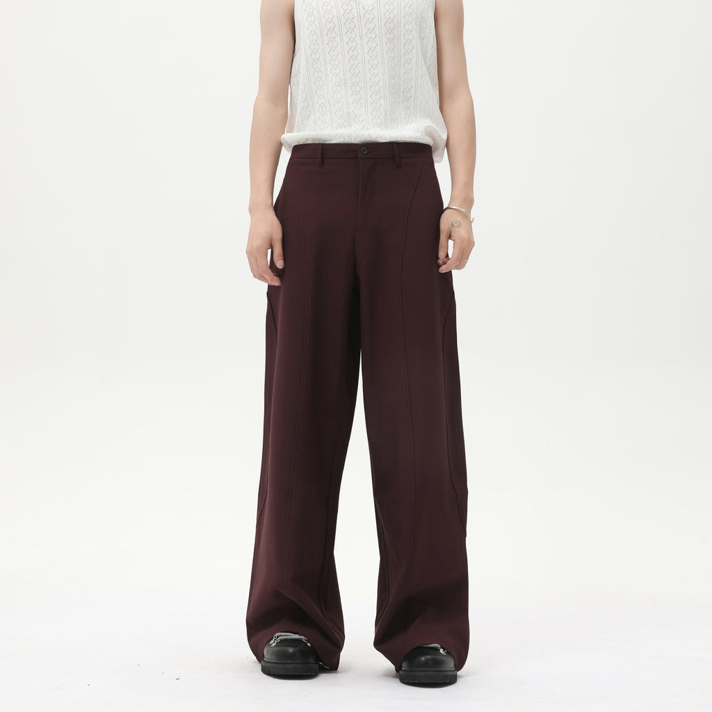 MTLCLOTHES Silhouette Loose and Thin Mopping Suit Pants