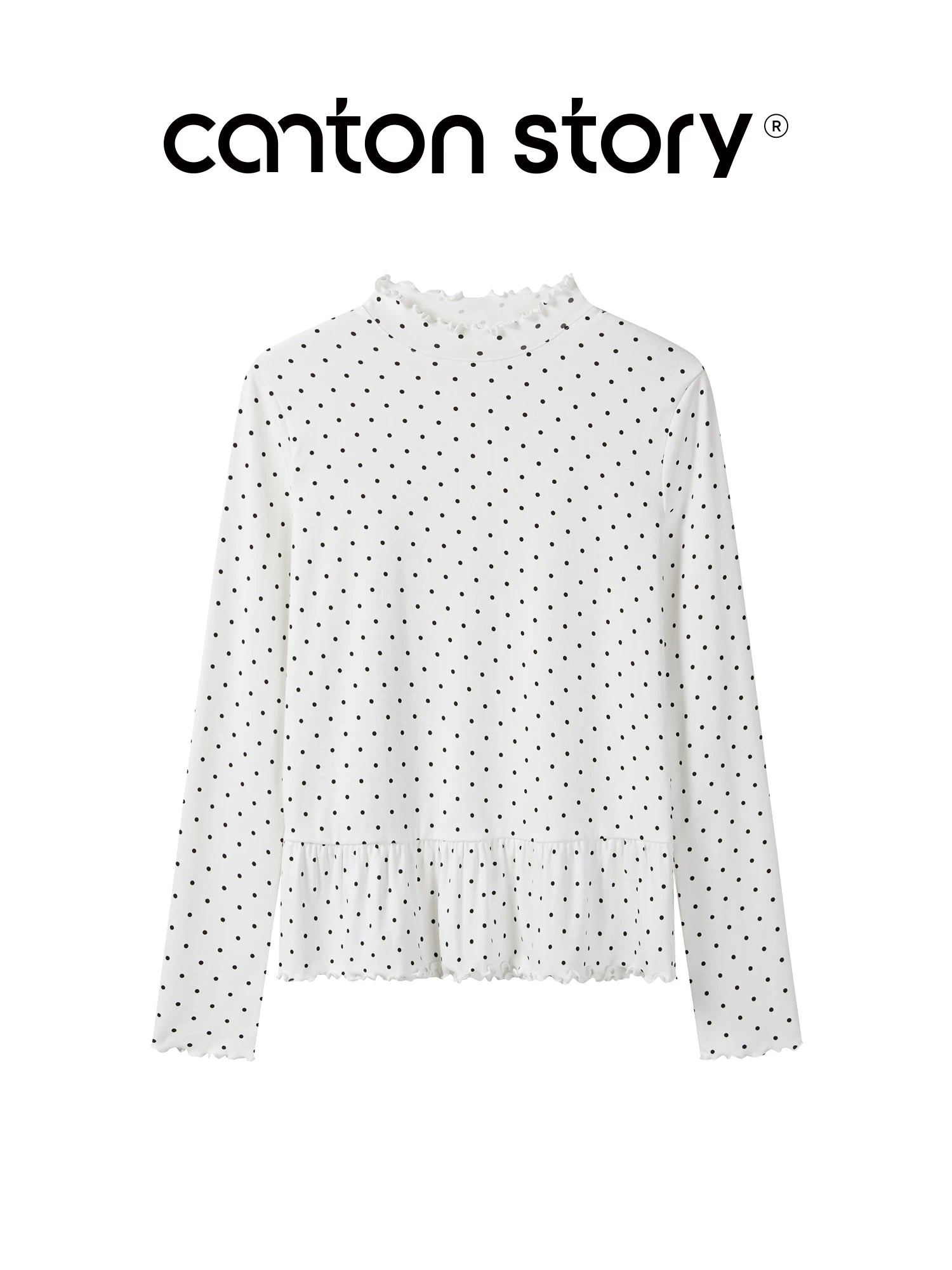 Cantonstory Fungus Edge Slim Bottom Long Sleeve