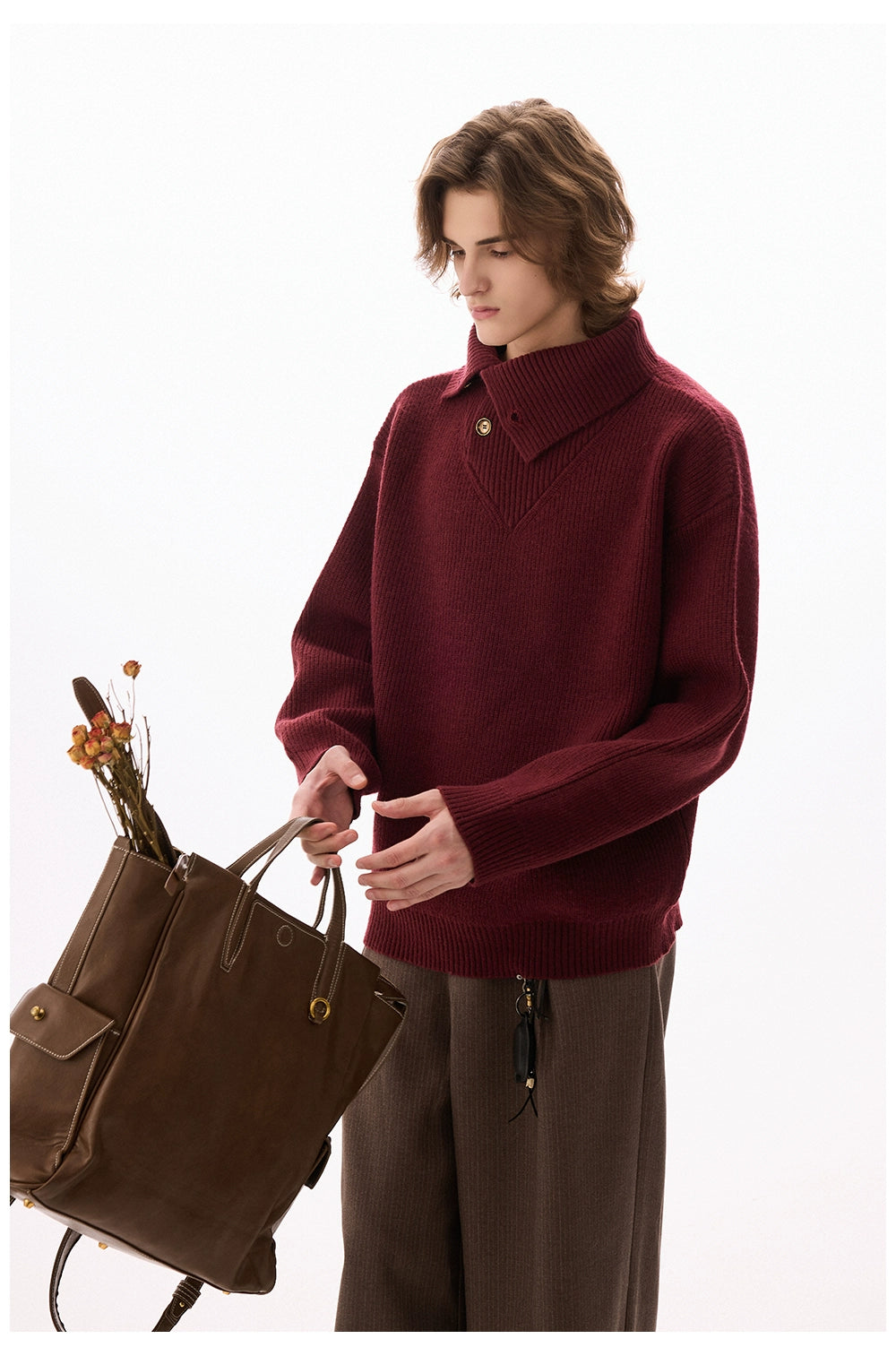 CHOR Chinese Turtleneck Sweater Knitted Sweater