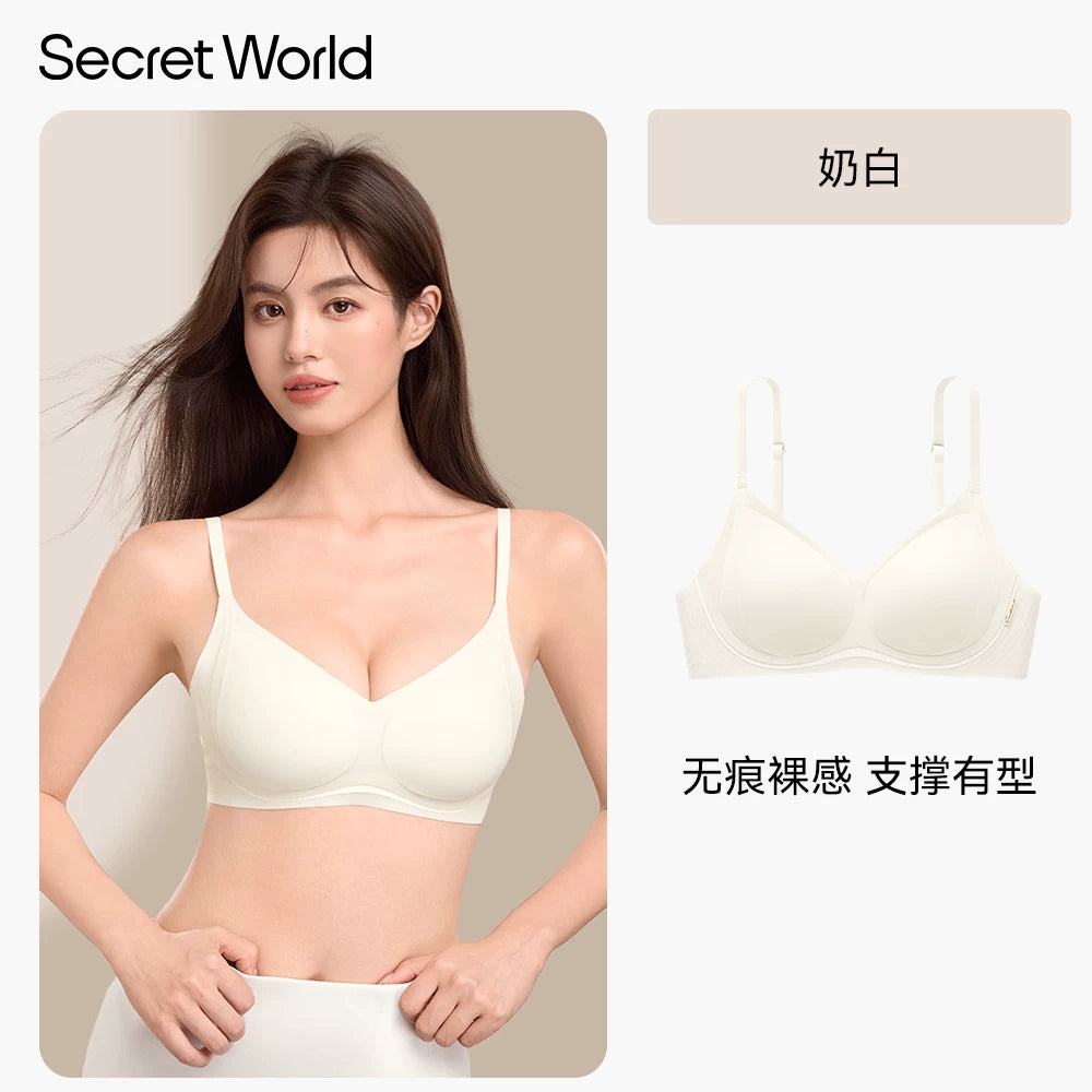 SecretWorld Skinny Shoulder Strap Traceless Comfort Bra Cover
