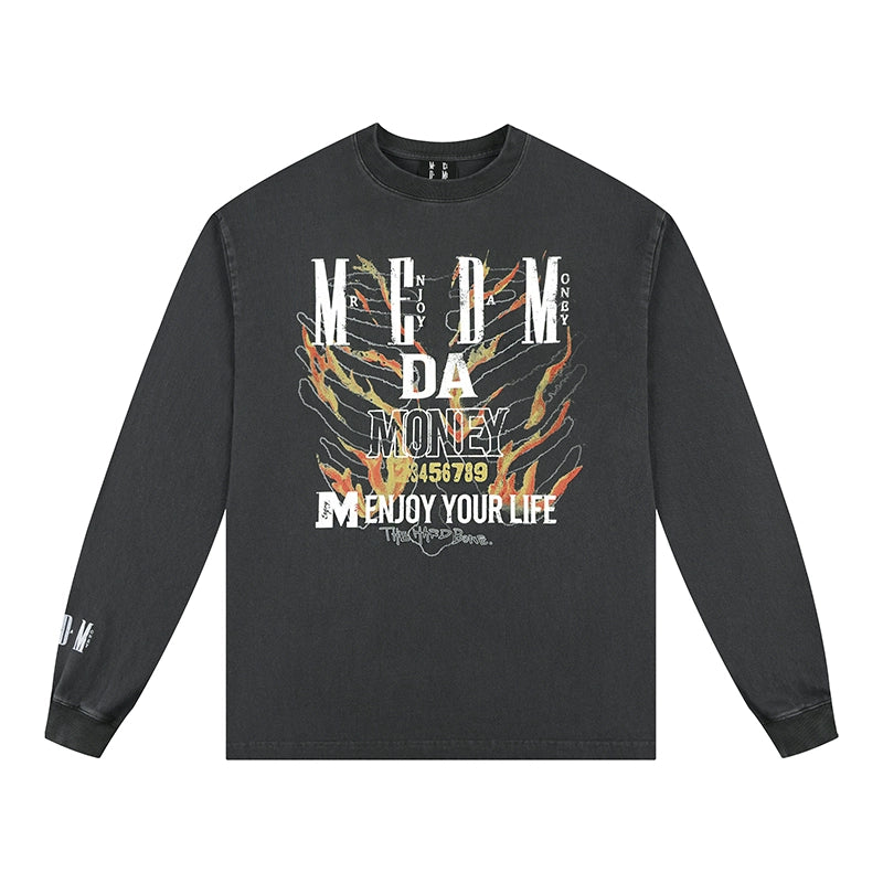 MEDM Flame Bone Long Sleeve