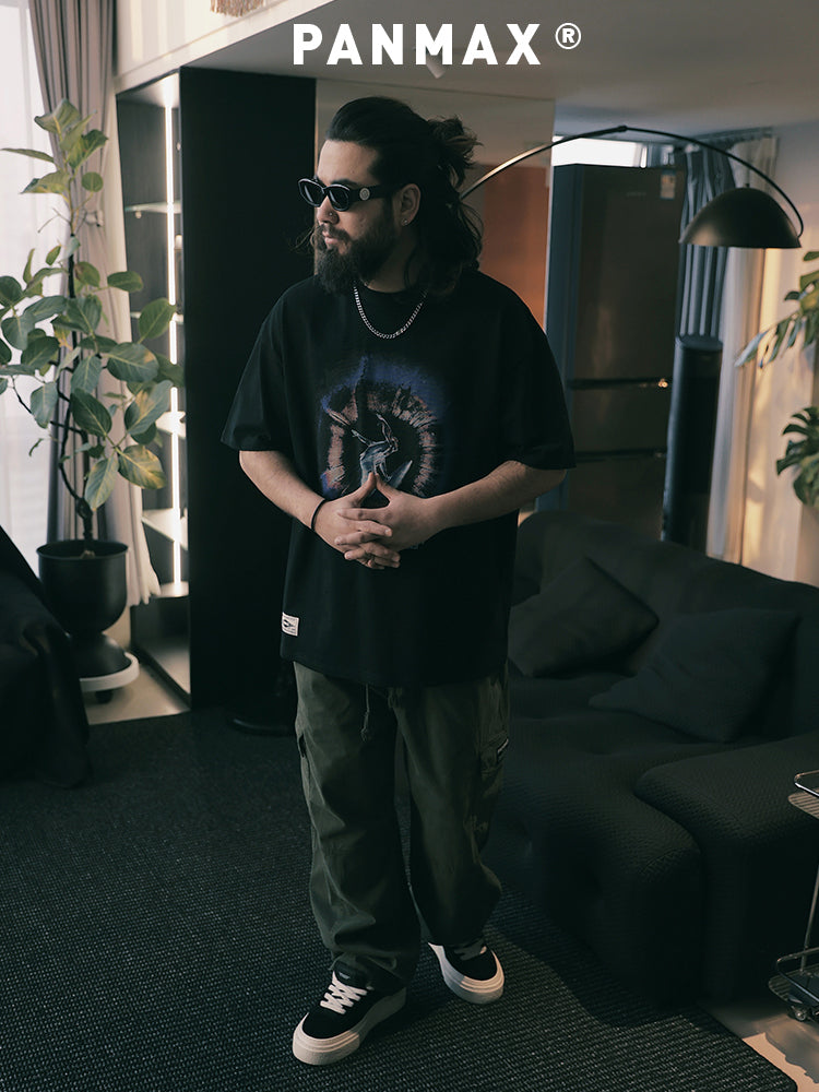 PANMAX American Dark White Ink Digital Printing Tee