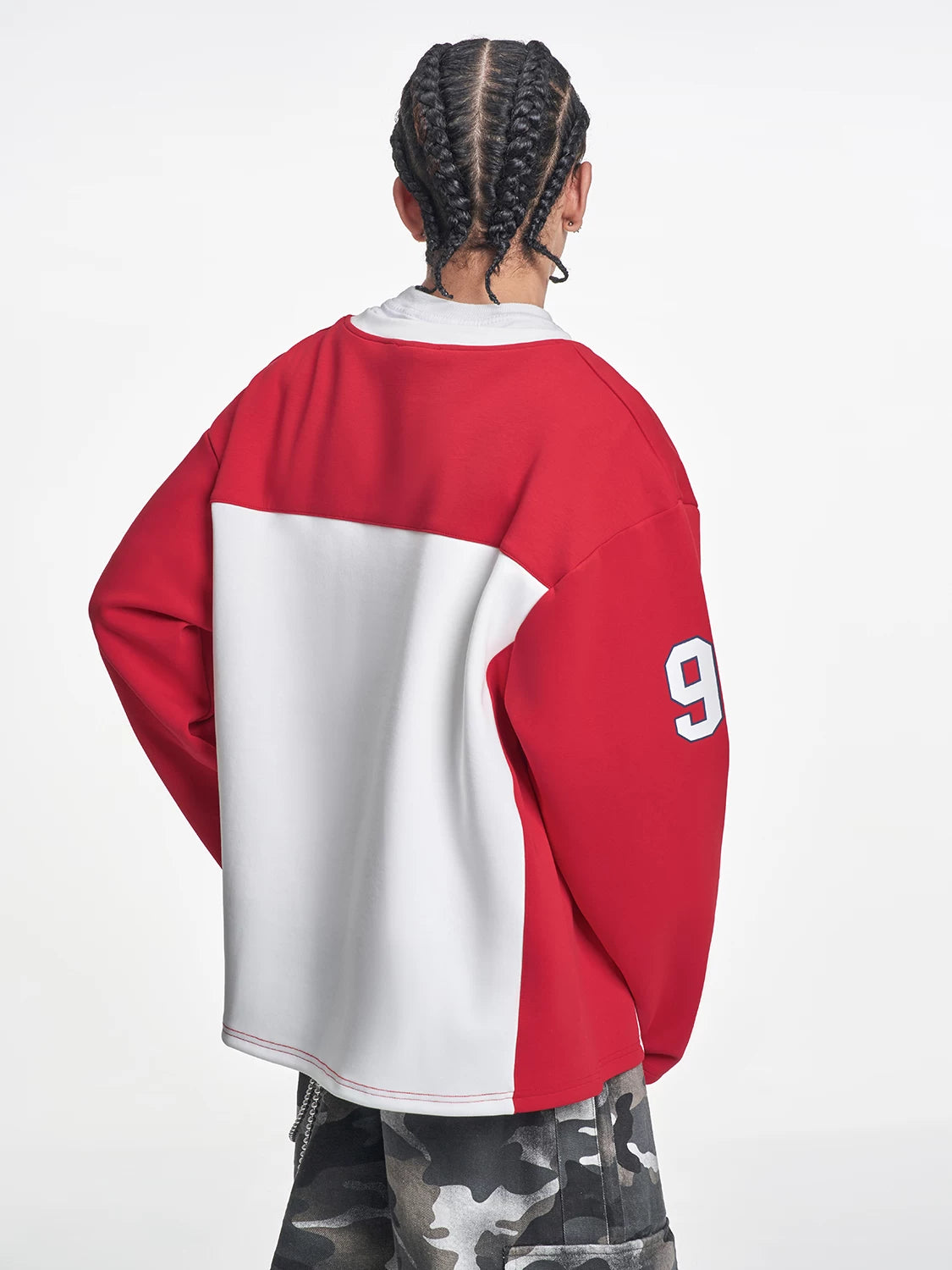 MT99 Retro Contrasting Casual Sweater