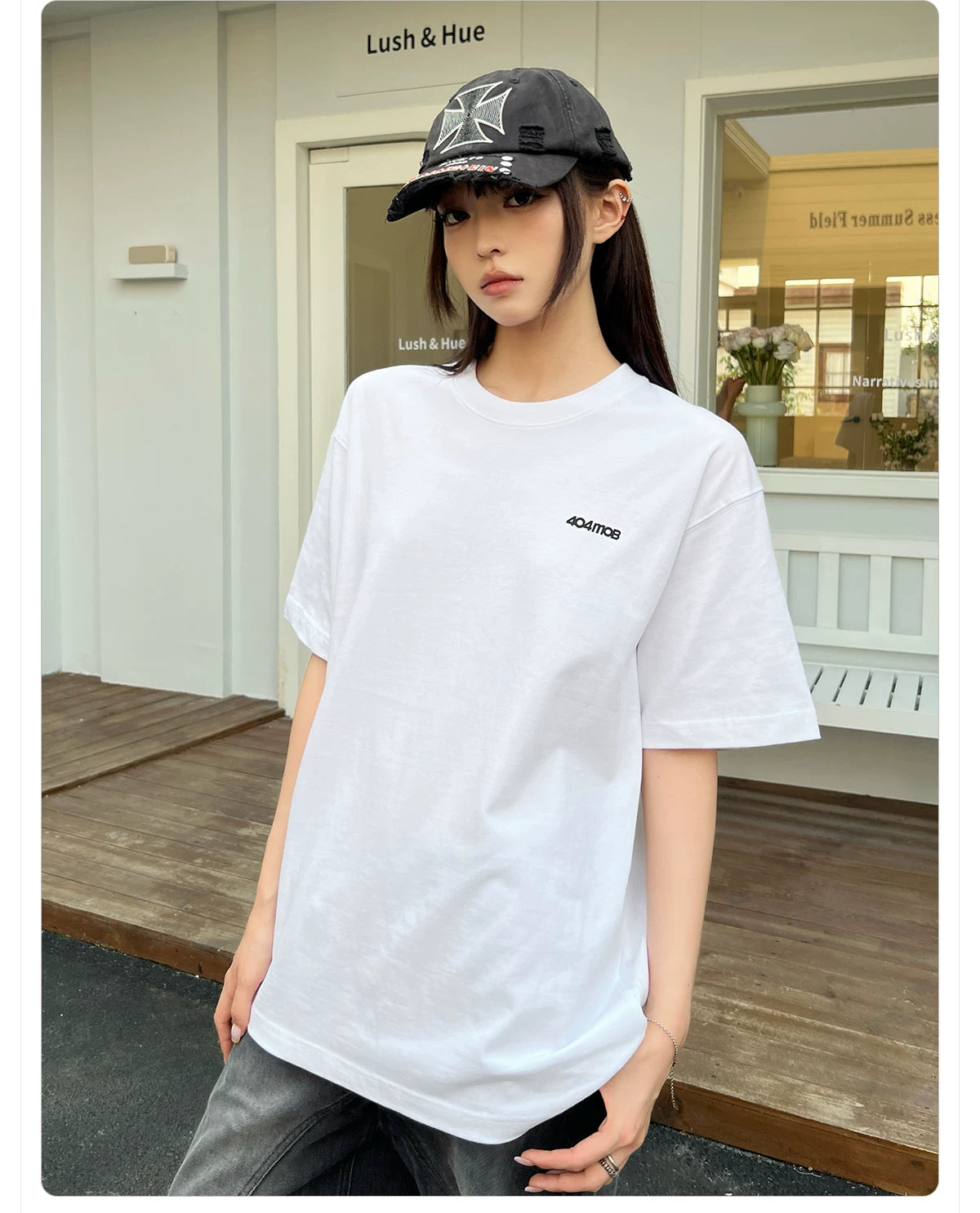 404MOB Simple Casual Versatile Tee