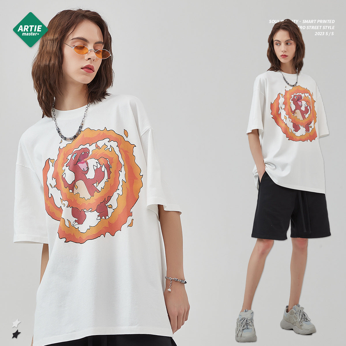 ARTIE Animation Cartoon Dragon Digital Printing Tee