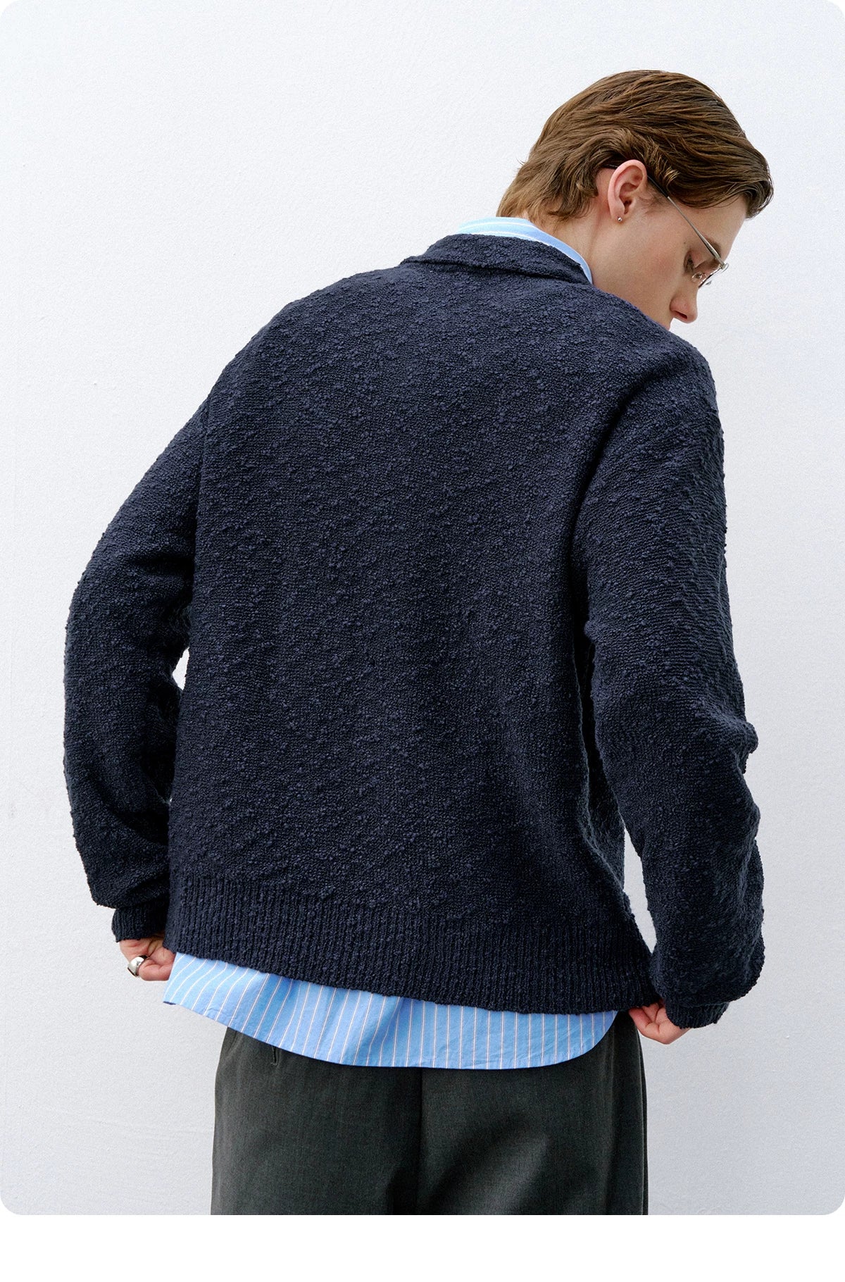 714Street old money long-sleeved polo shirt