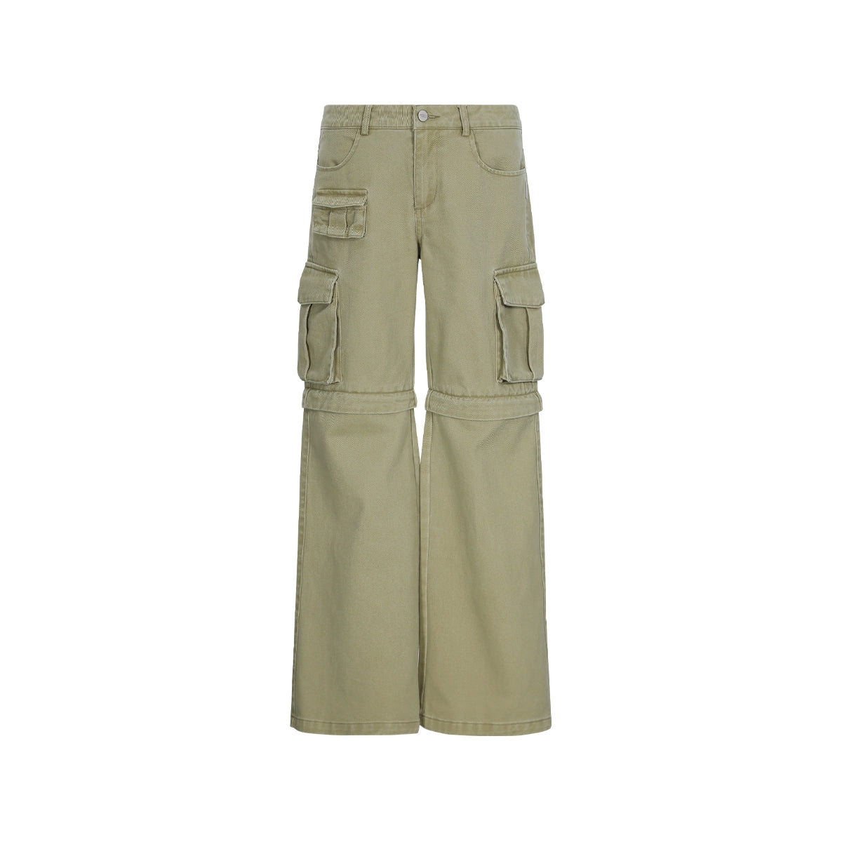 FUNKYFUN Removable Low-rise Straight-leg Pants