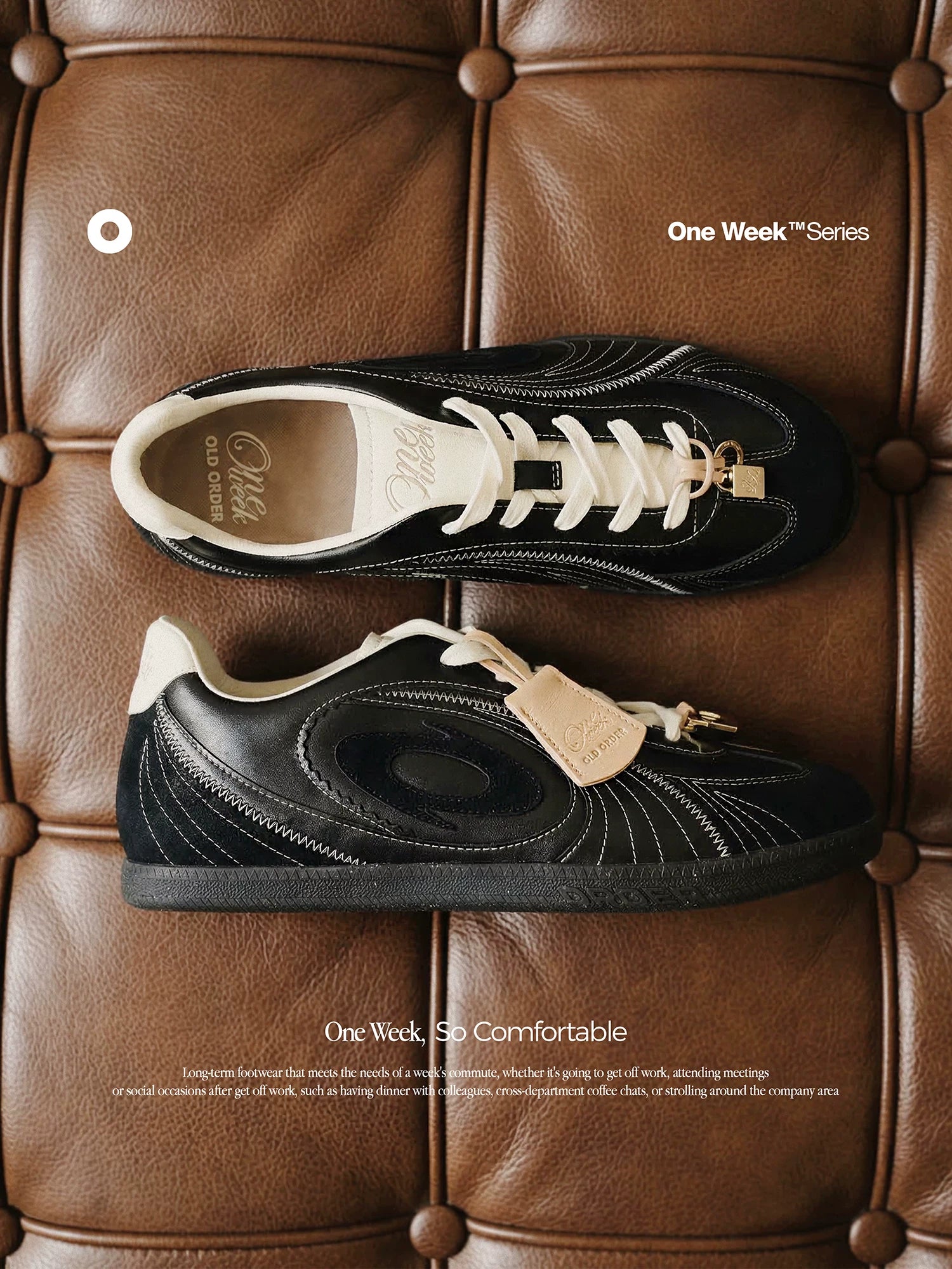 OLD ORDER Leather Retro Training Sneaker