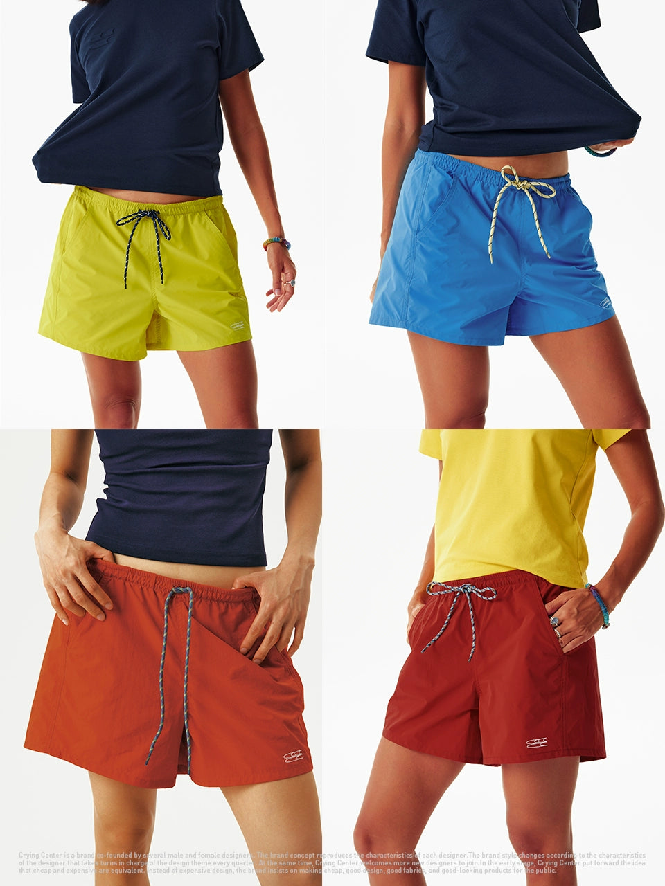 CryingCenter But Knee Rainbow Candy Beach Pants