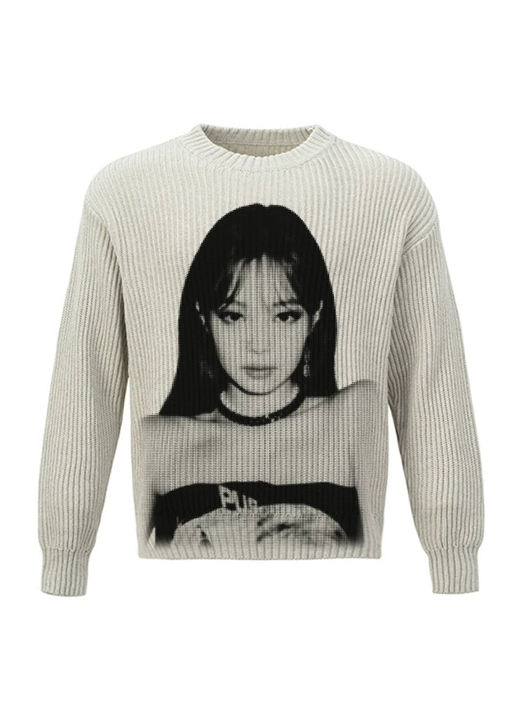 DKNT BLACKPINK LISA JENNIE Rose JISSO Cotton-knitted Sweater