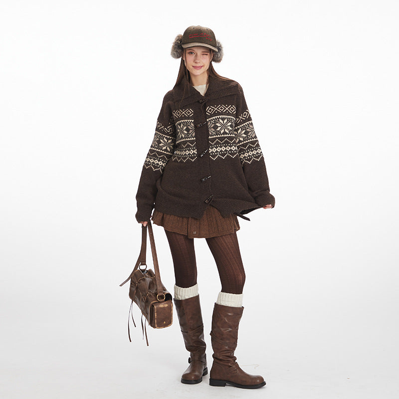 Nariele Loose Lazy Knitted Jacket