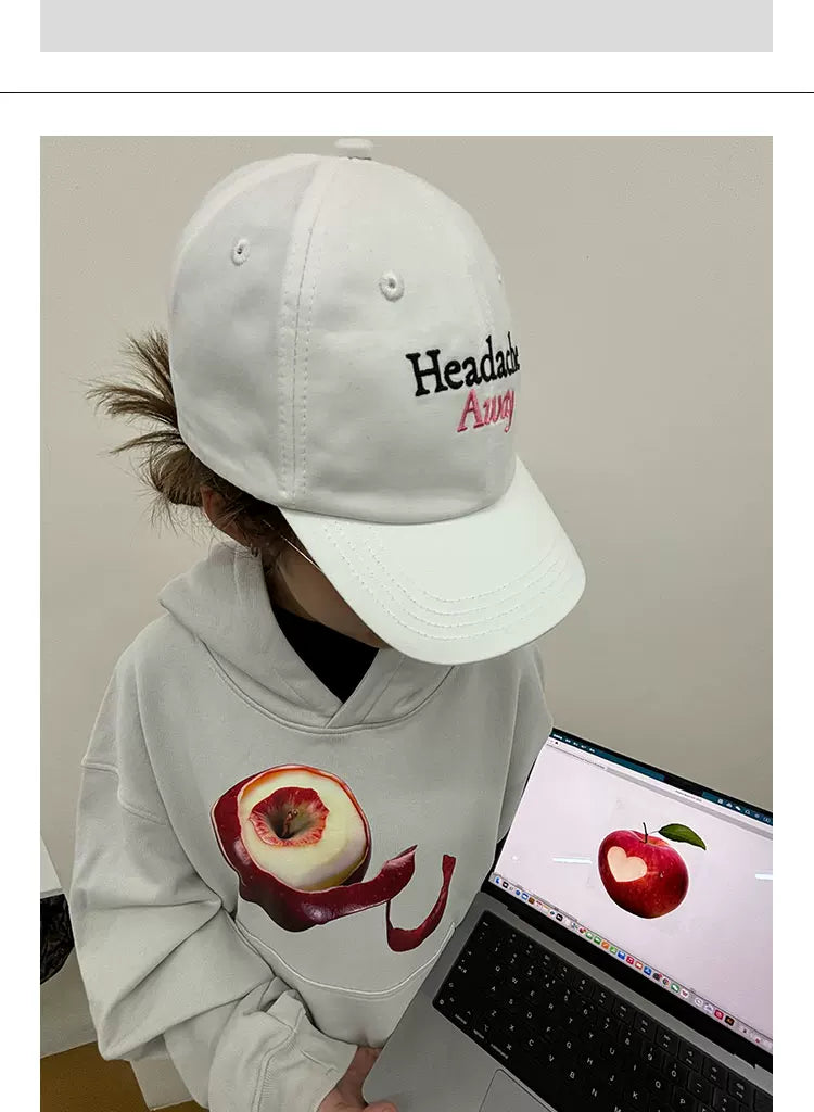 HEADACHE Logo Embroidered Bow Strap Baseball Cap