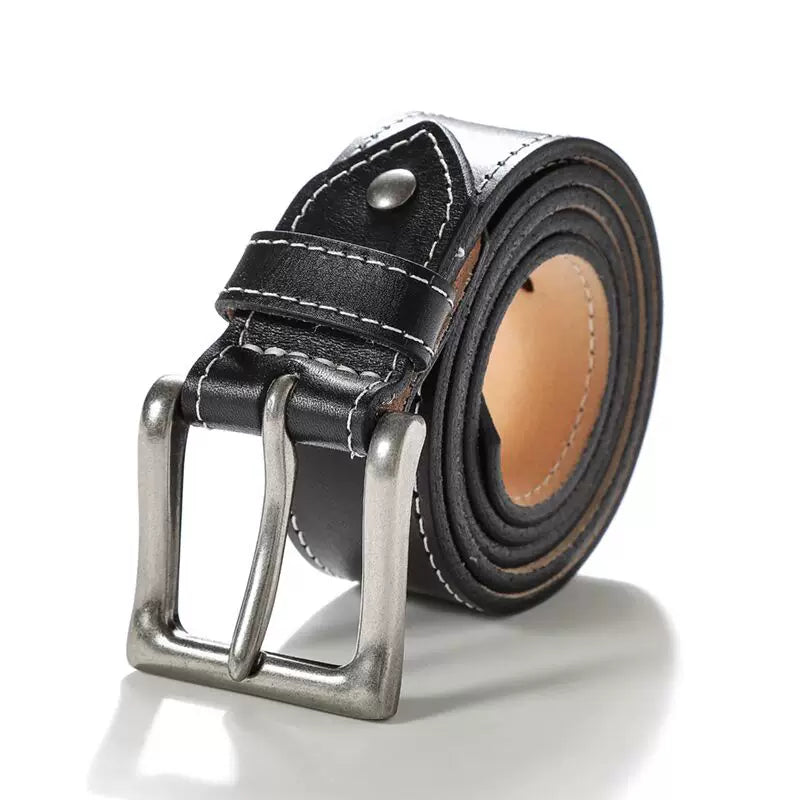 Mbbcar Top Cowhide Fashion Minimalist Belt