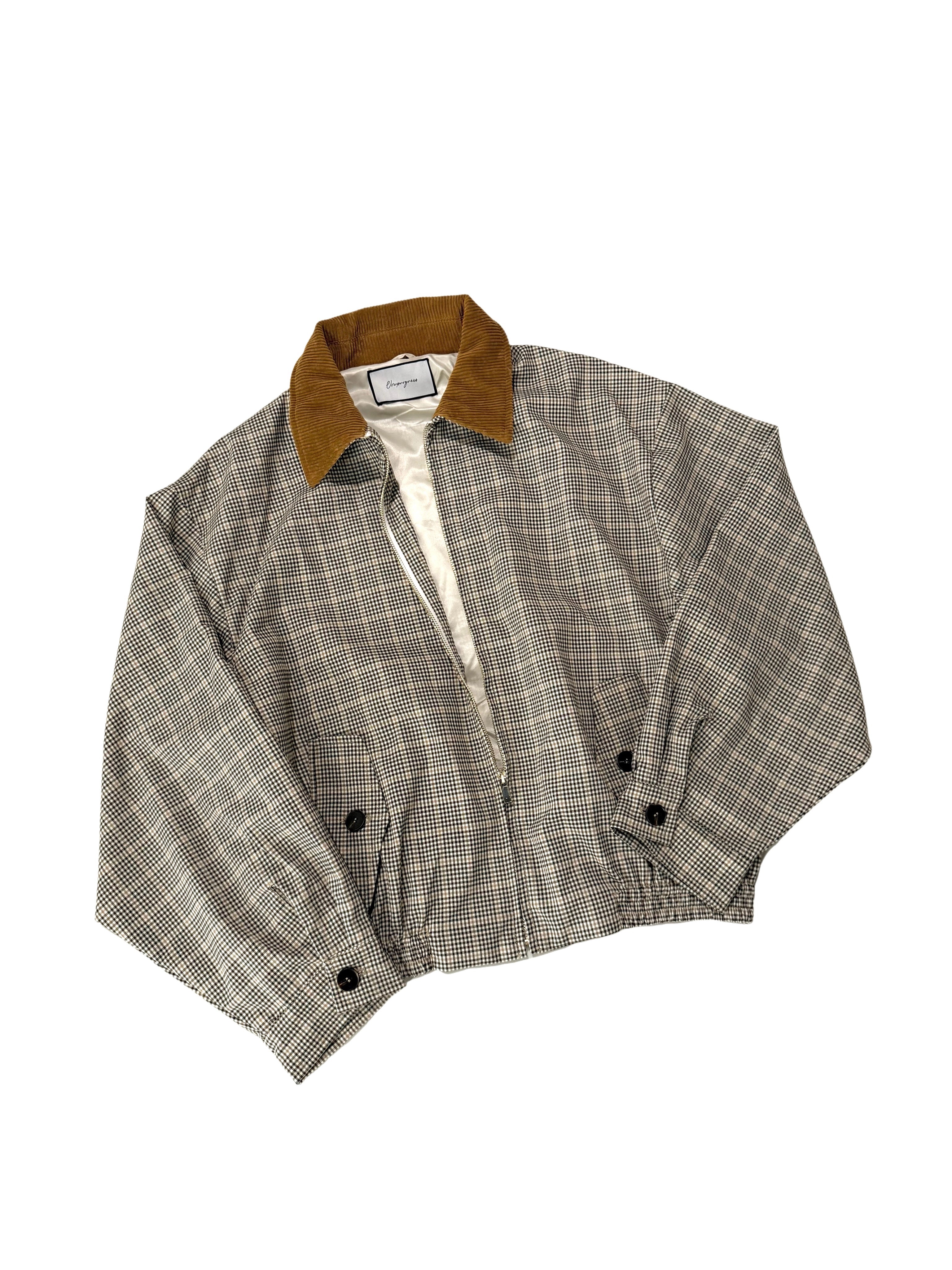 VOWPROGRESS Corduroy Short Wide Silhouette Jacket