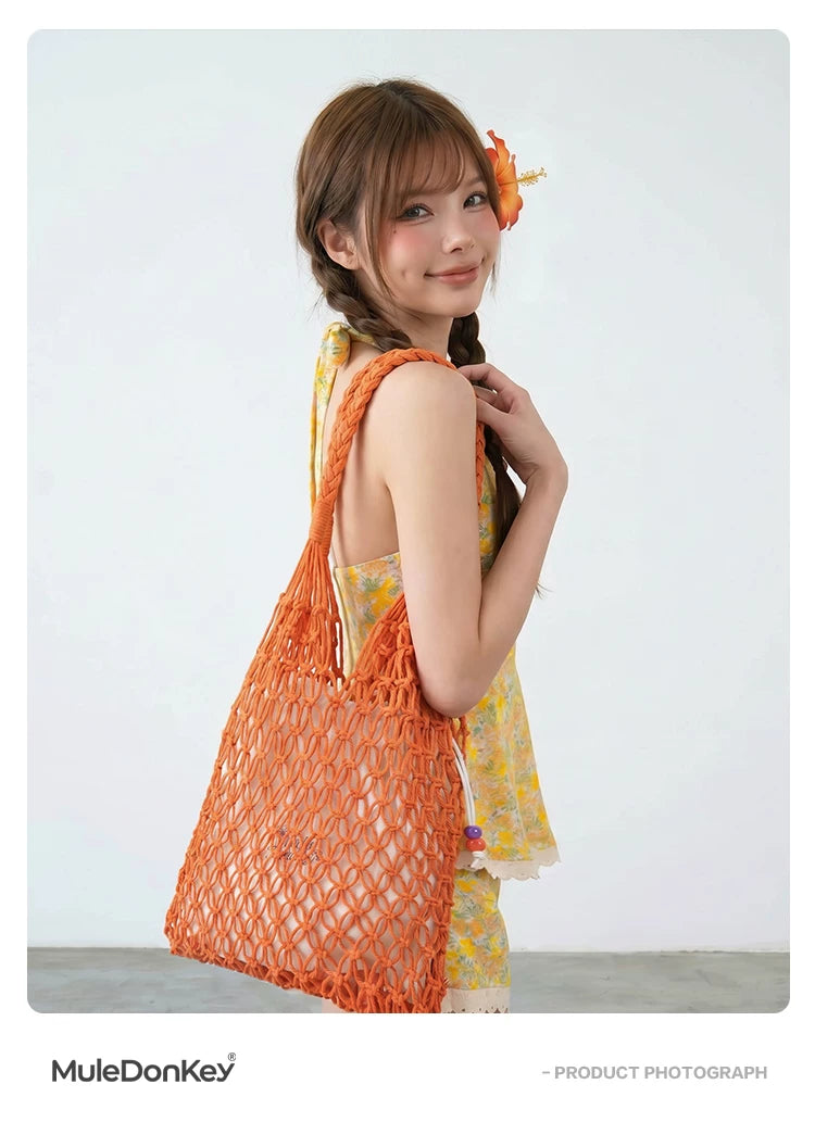 Donkey Versatile Hand-Knitted Shoulder Bag