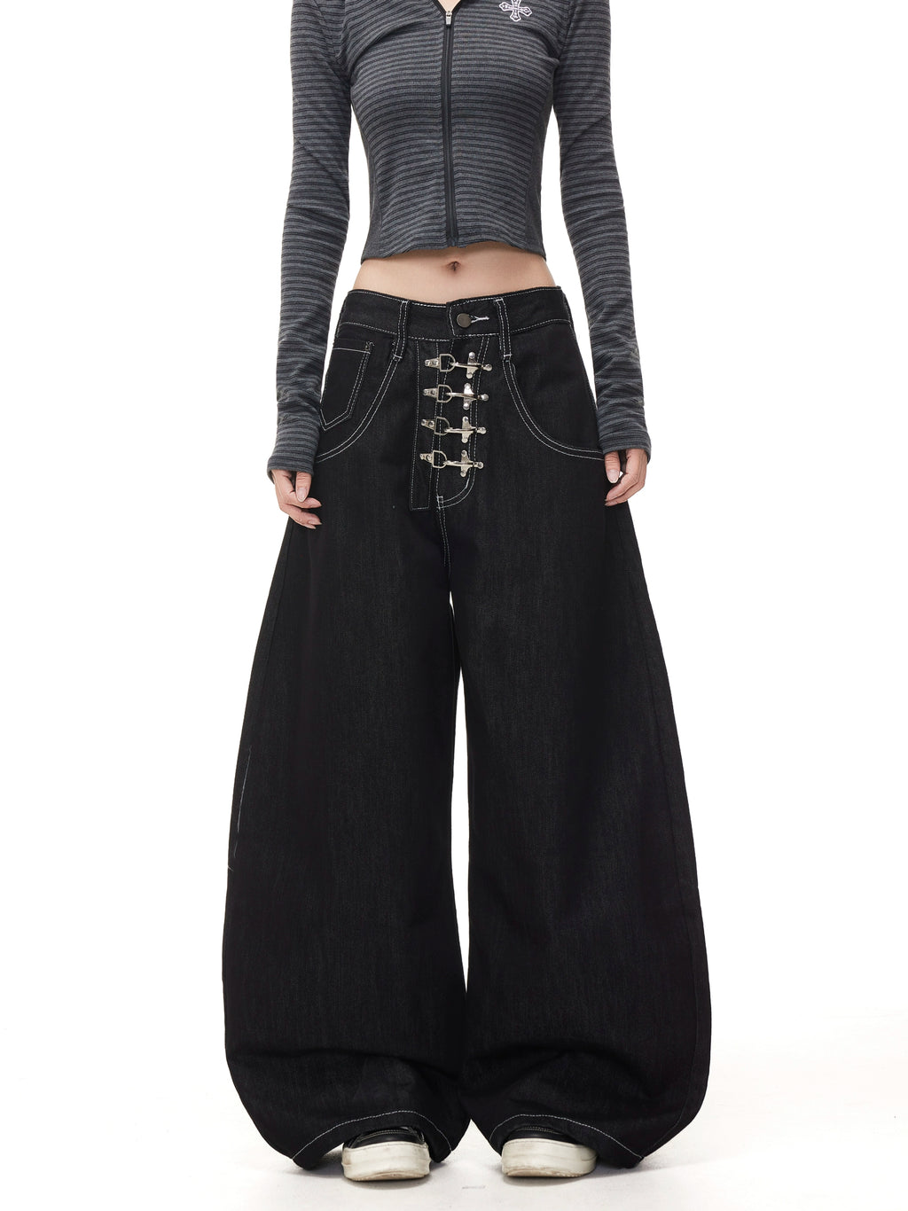 BTSG Profile Scimitar Wide-leg Jeans