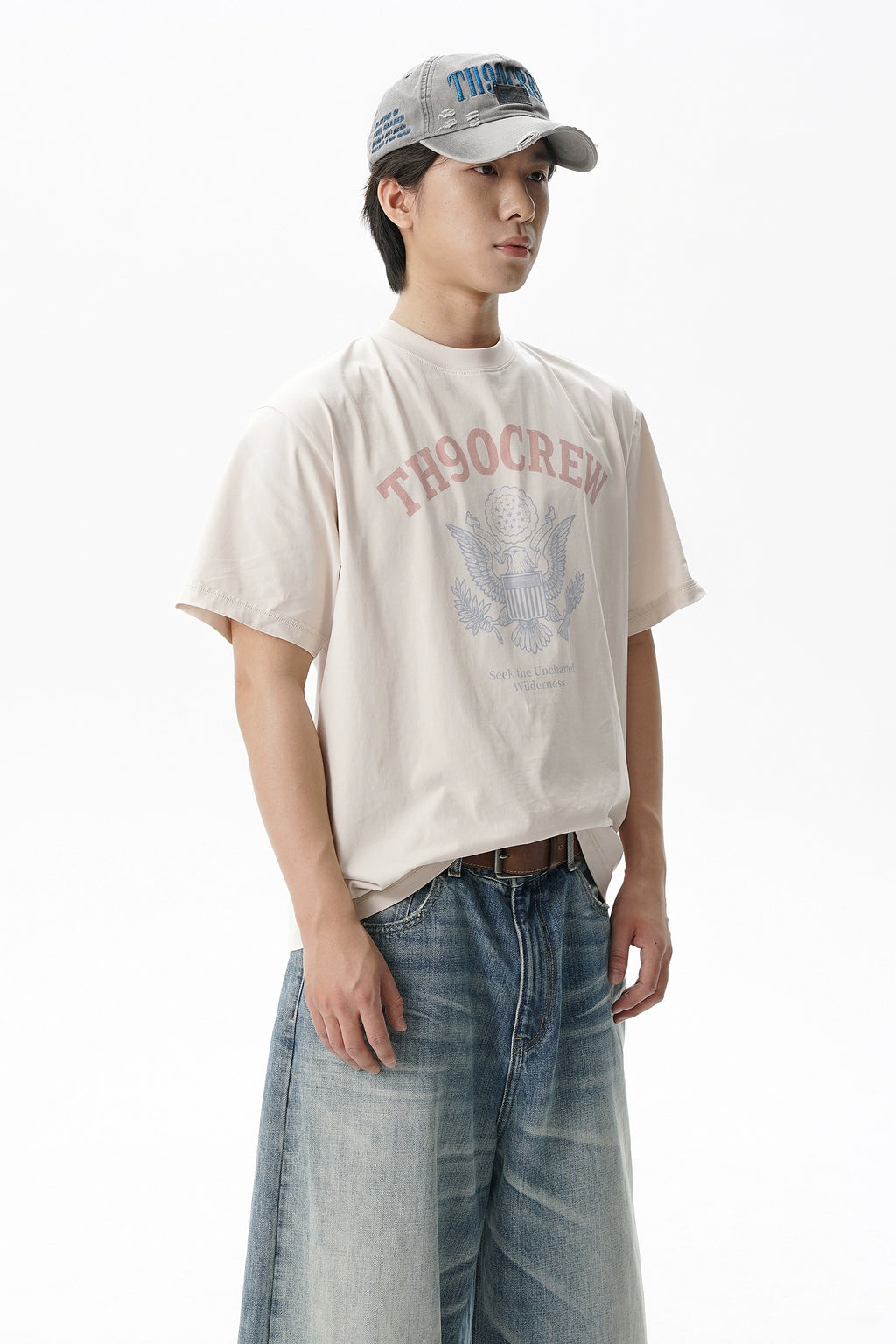 TH90 Eagle Badge Retro Slim Tee