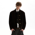 A PUEE Vintage Silhouette Short Suede Jacket