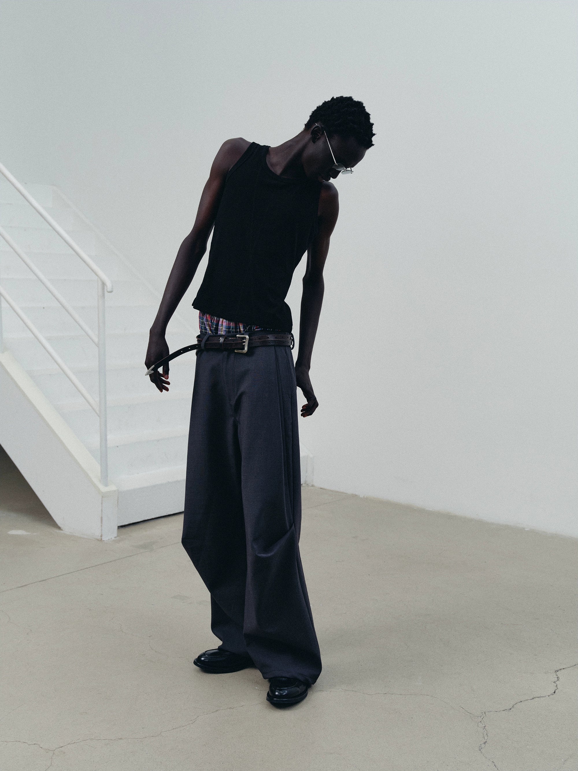 NOT UGLY Smooth Stitch Three-color Waist Fit Vest