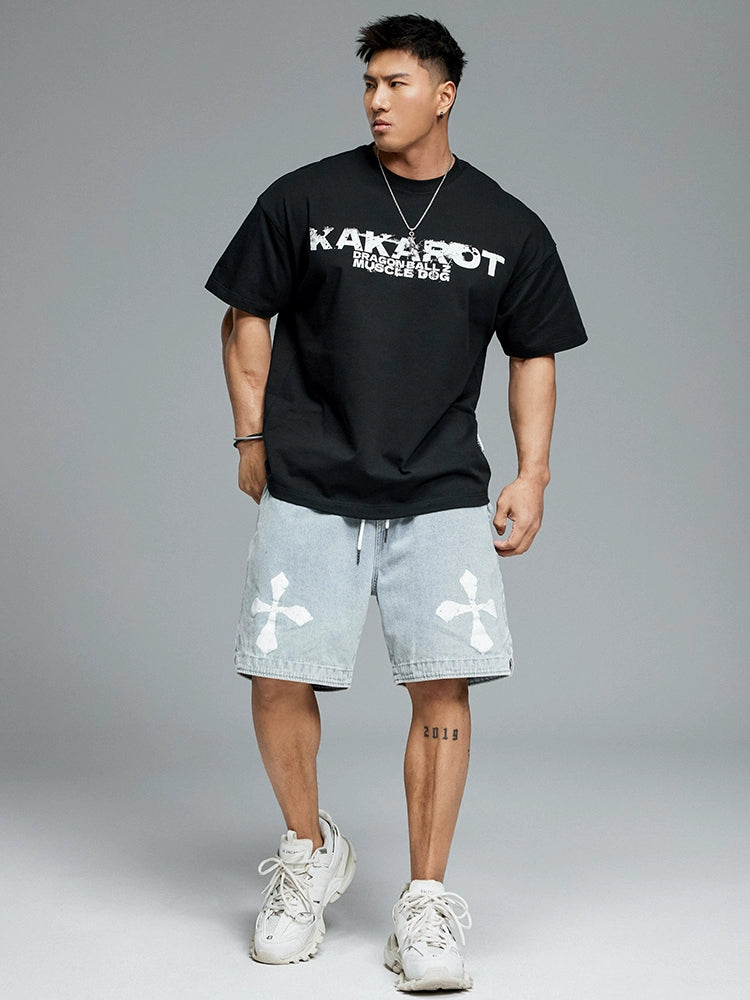 Muscledog Loose Casual Half Sleeve Training Gym Tee