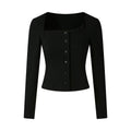 FINDYAWINGS Temperament Square Collar Small Fragrant Skirt Set