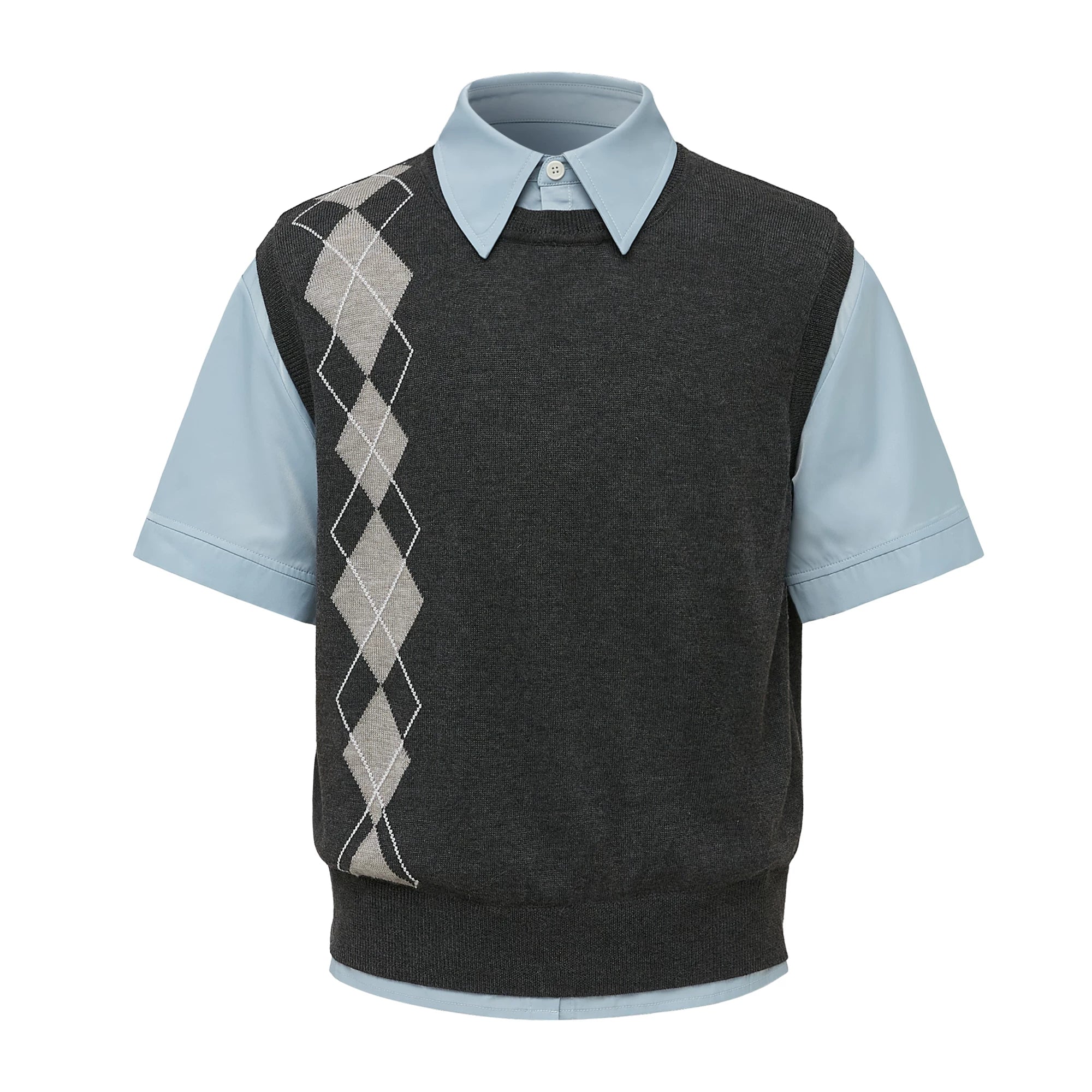 TAICHIISM Casual Knitting Splicing Tee