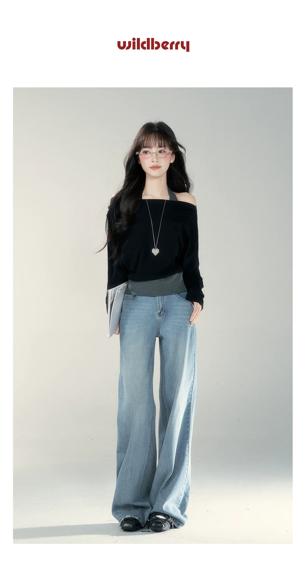 Wildberry Has A Shoulder Halterneck and Slim Long Sleeves
