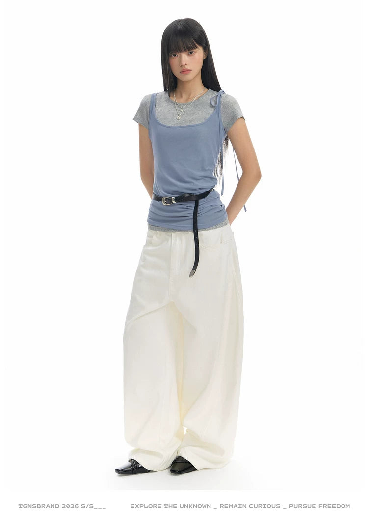 TGNS Mesh Stacking Front Shoulder Slim Tee