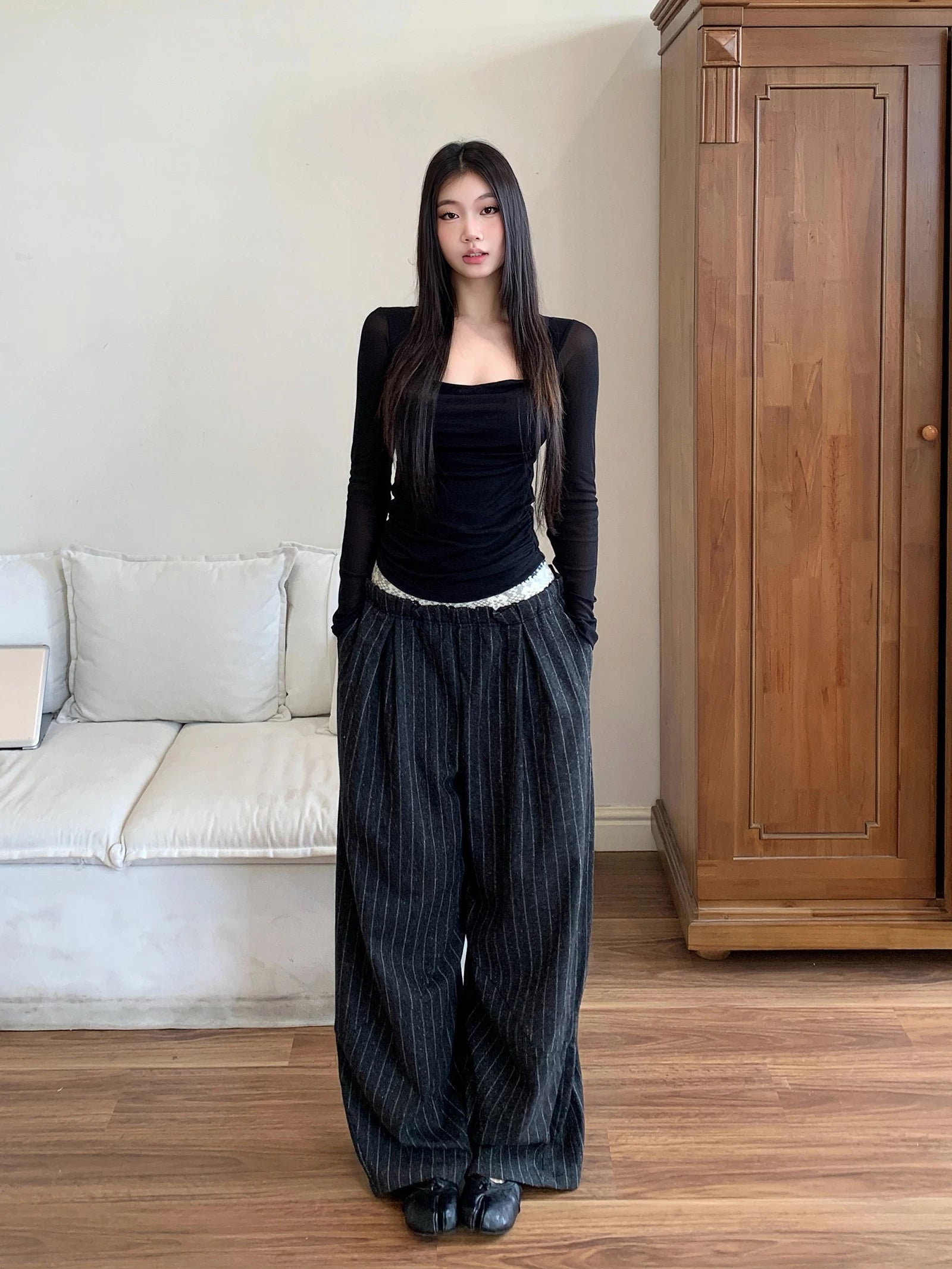 WITHMIN Inner Slim Slim Long Sleeves