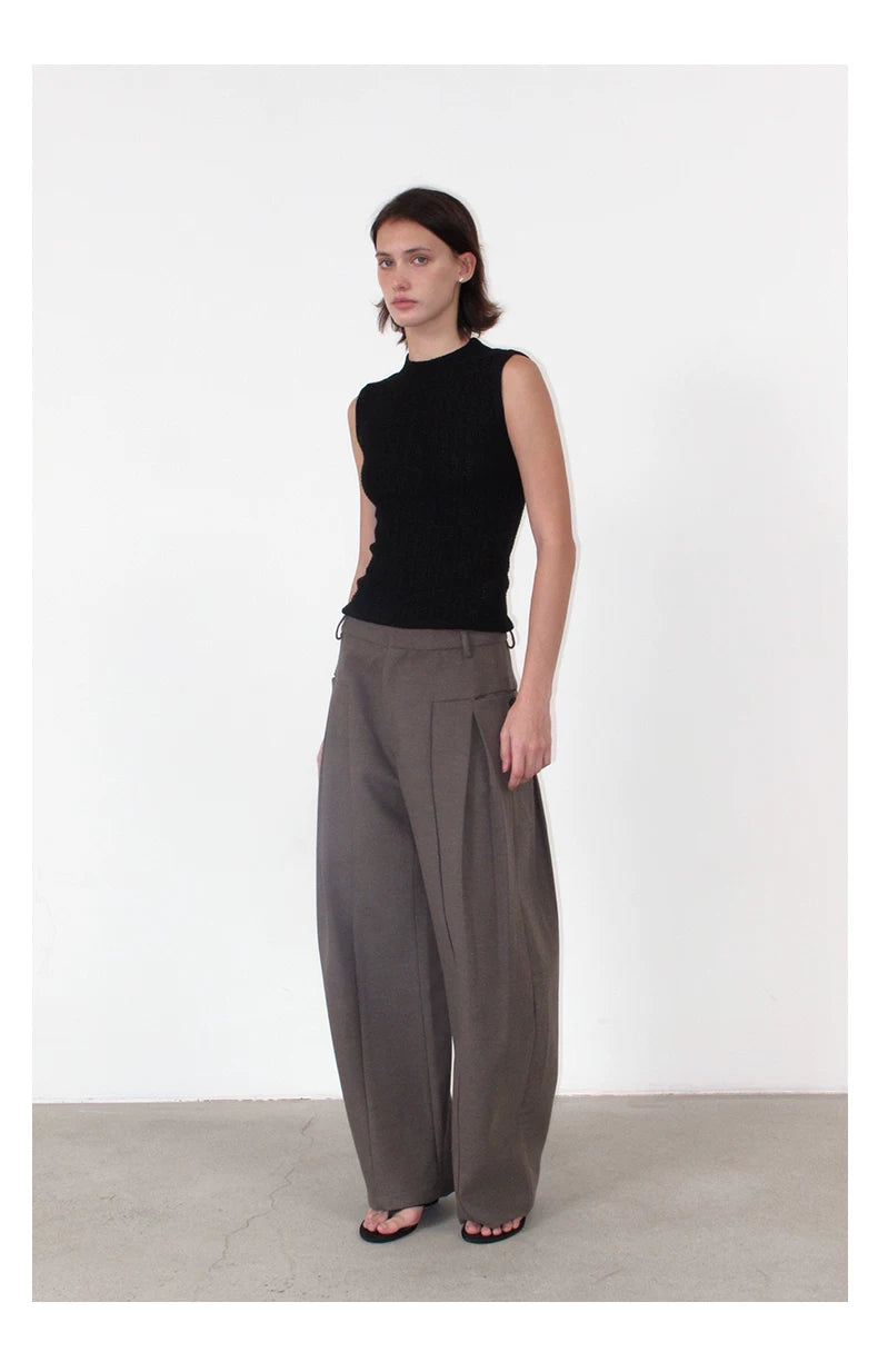 NOT UGLY Button Side Pocket Versatile Casual Pants