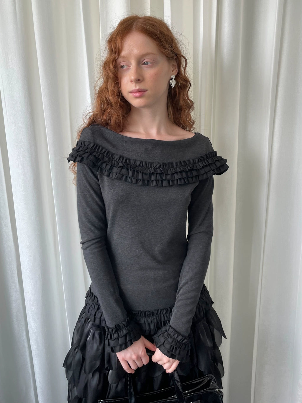 Loosesmell Multi-layer Lace Long-sleeved Sweater